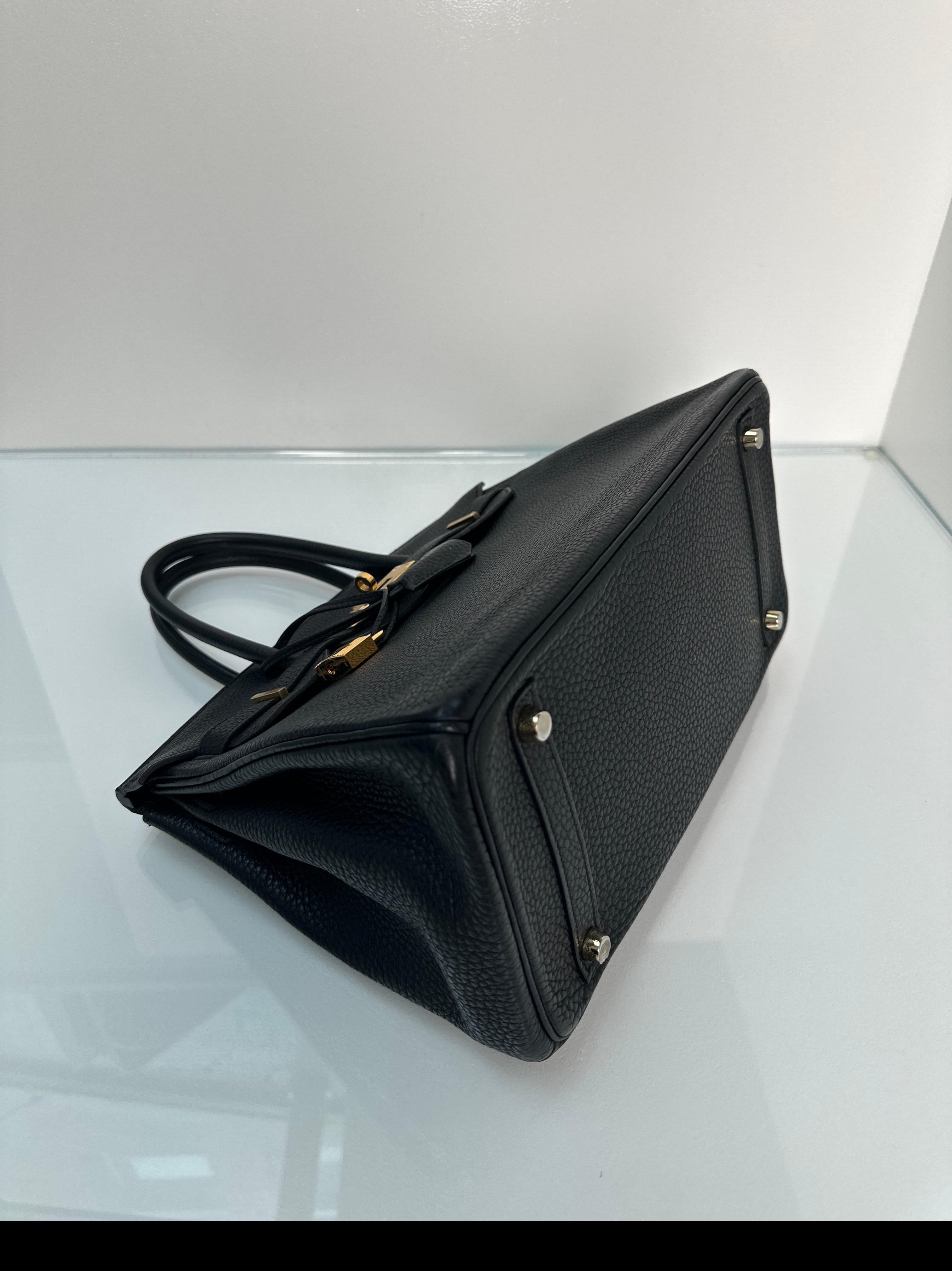 Hermes Black Birkin 35 Bag 12