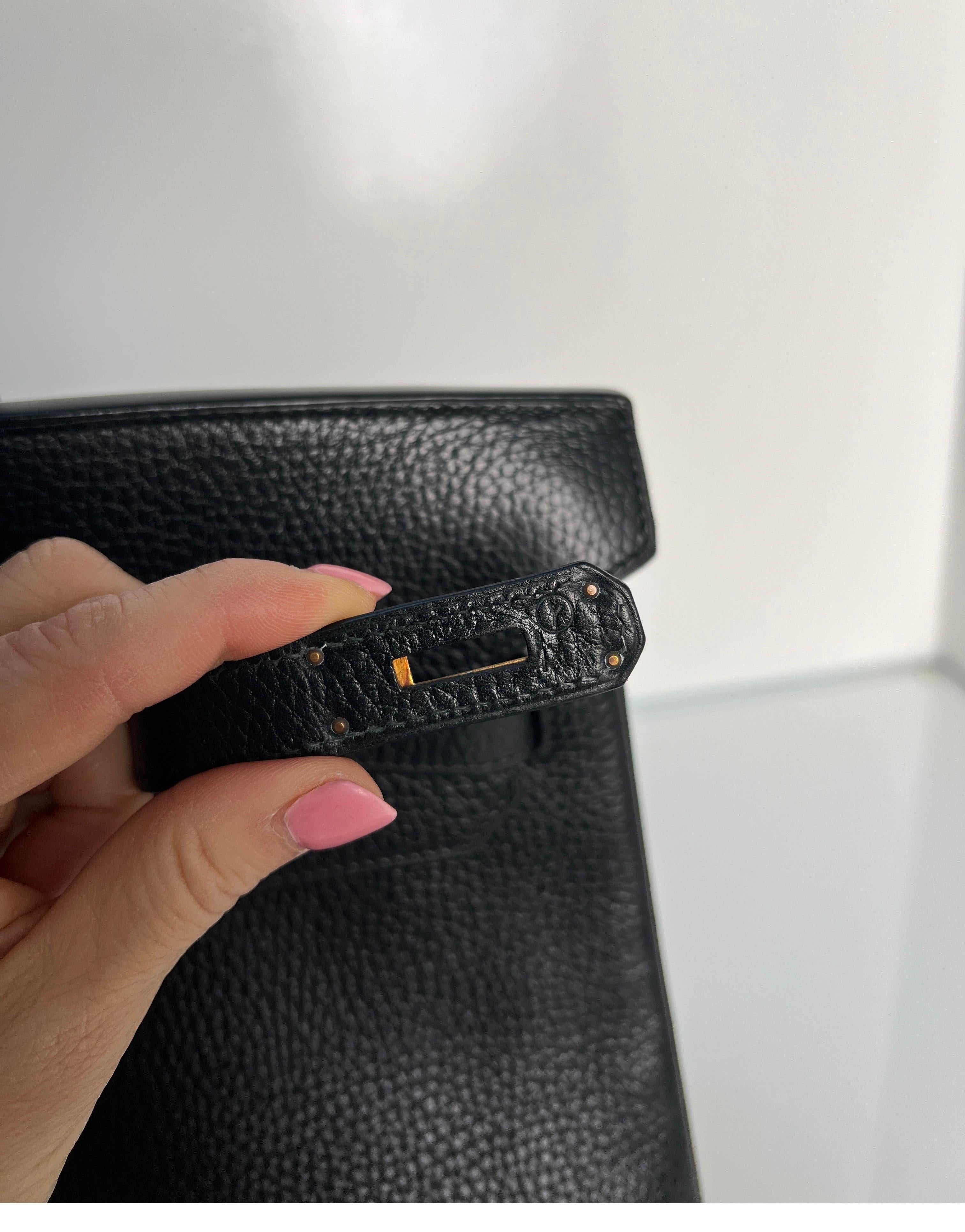 Hermes Black Birkin 35 Bag 12