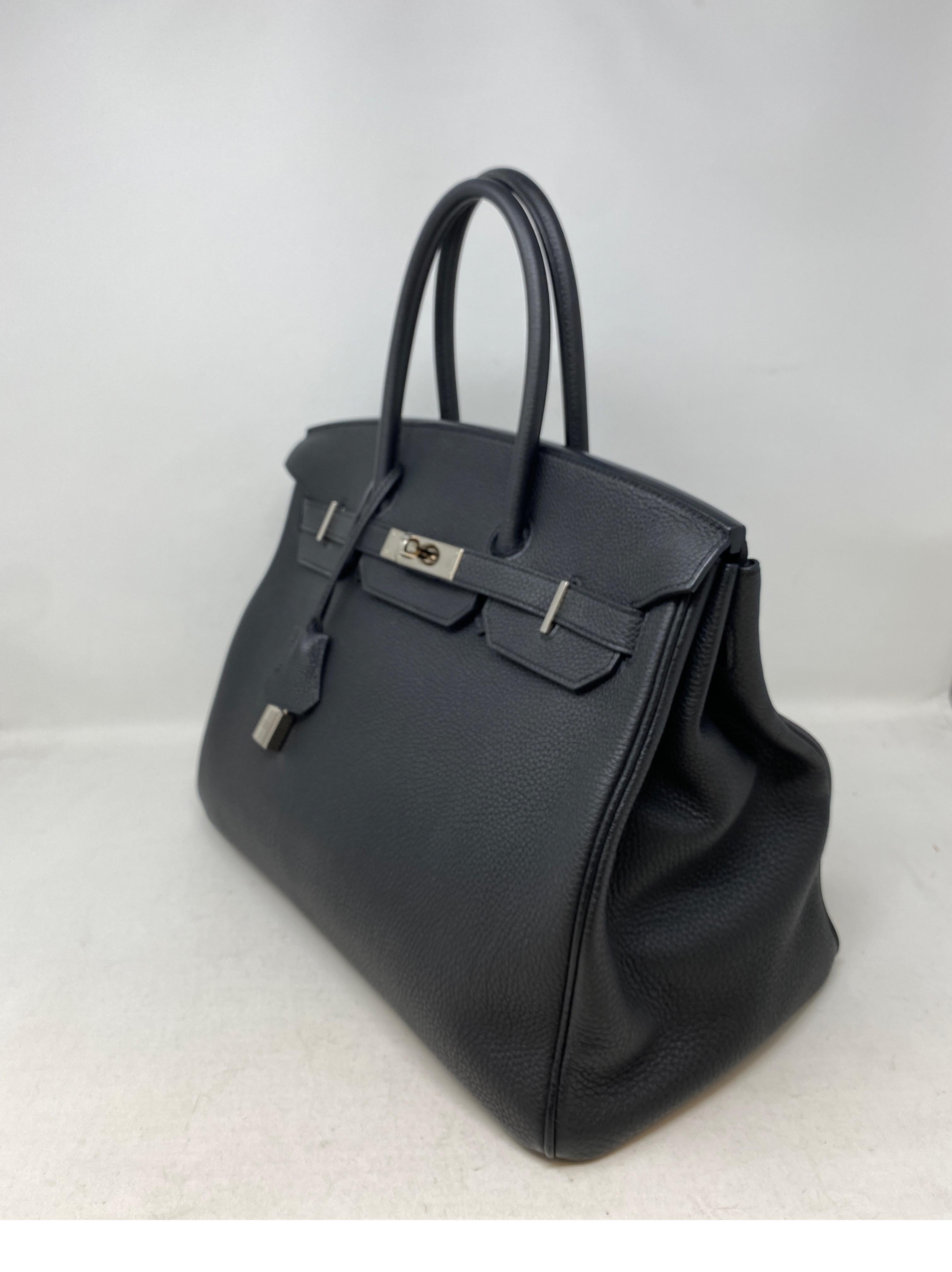 Hermes Black Birkin 35 Bag  11