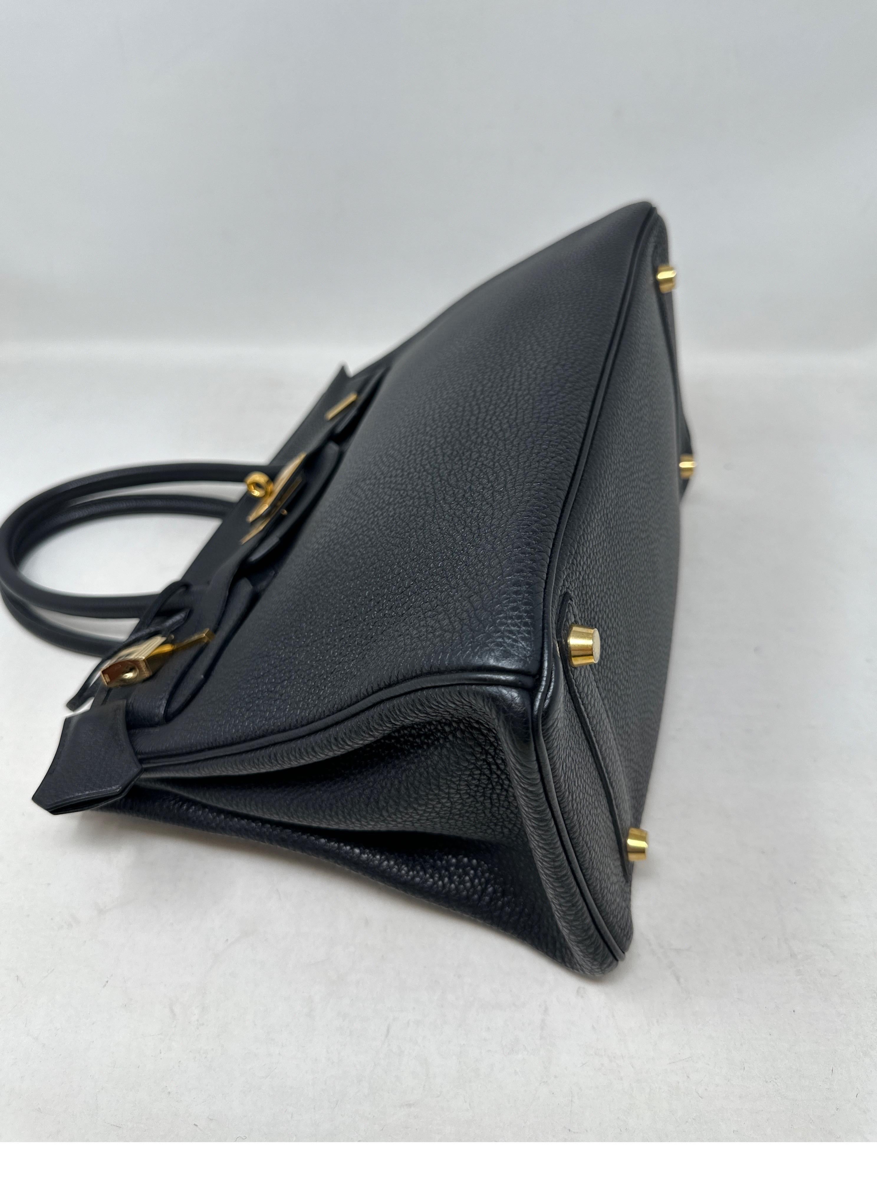 Hermes Black Birkin 35 Bag 13