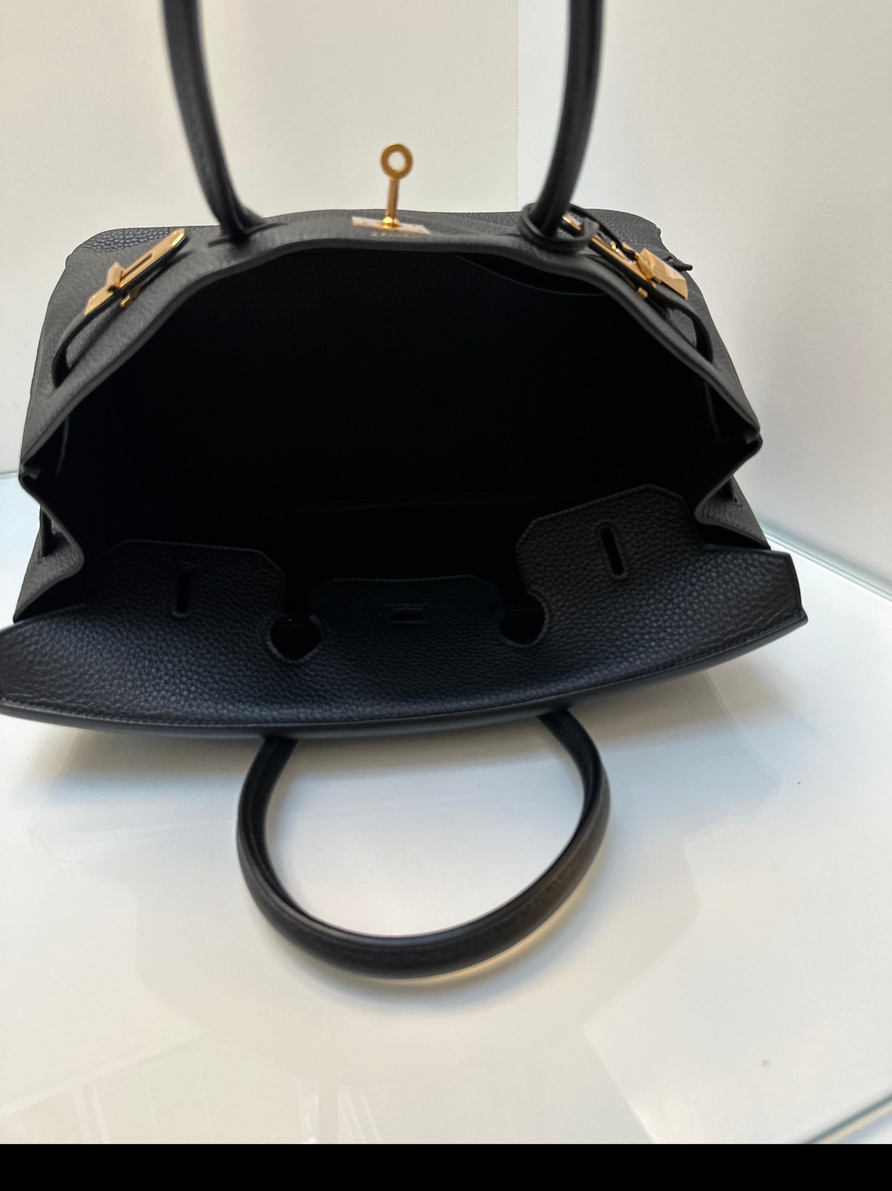 Hermès - Sac Birkin 35 noir en vente 12