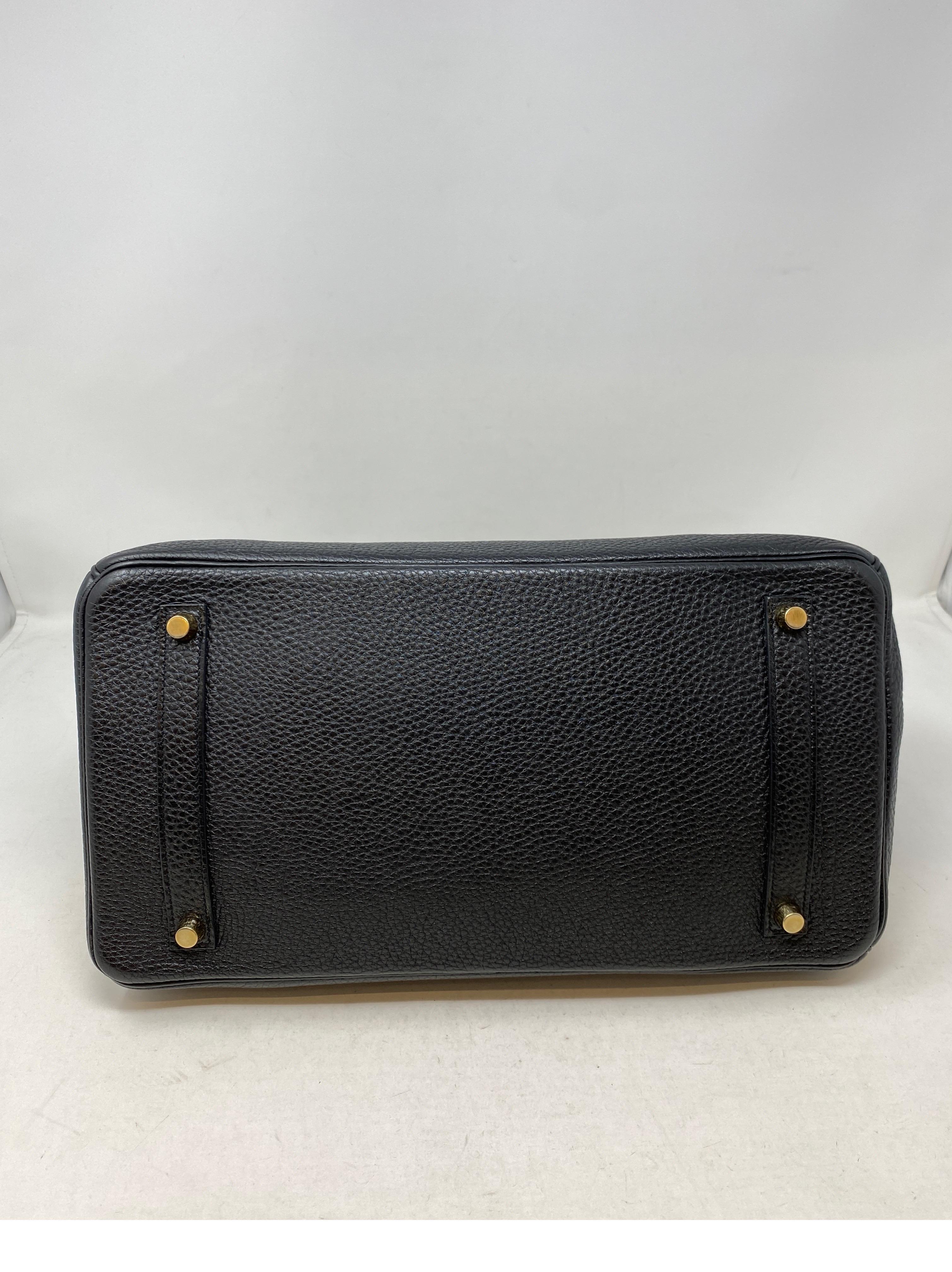 Hermes Black Birkin 35 Bag 11