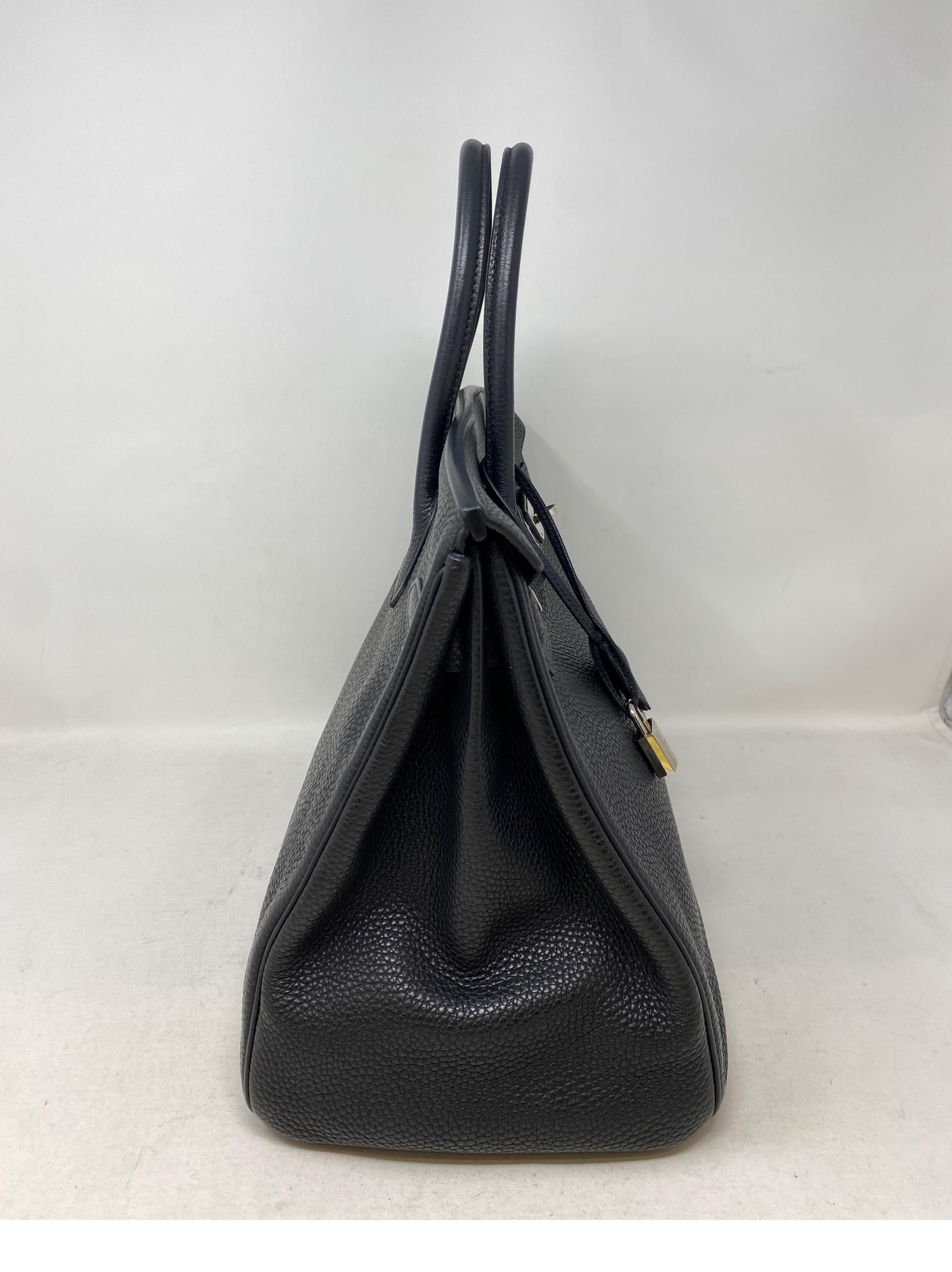 Hermes Black Birkin 35 Bag 11