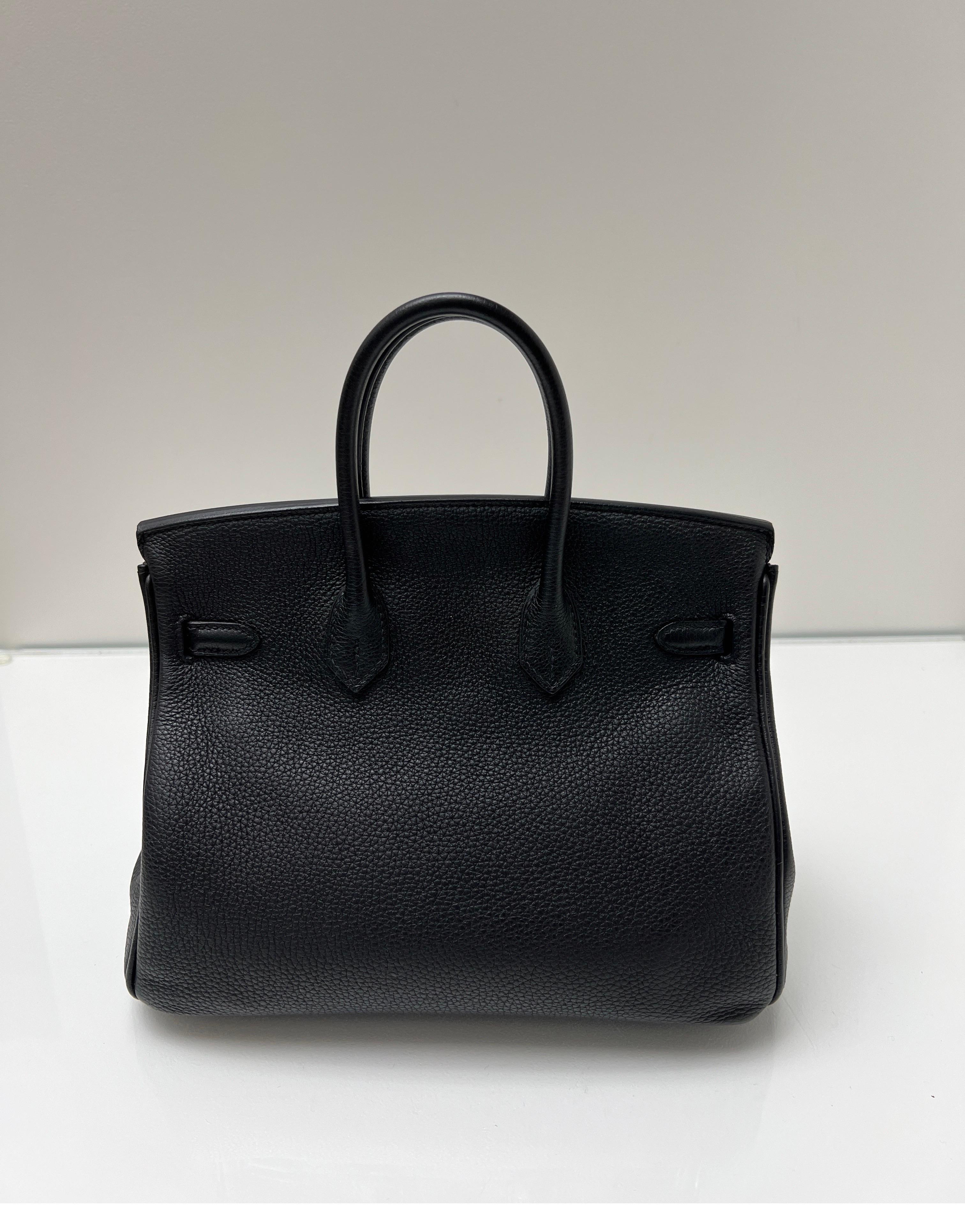 Hermes Black Birkin 35 Bag 14