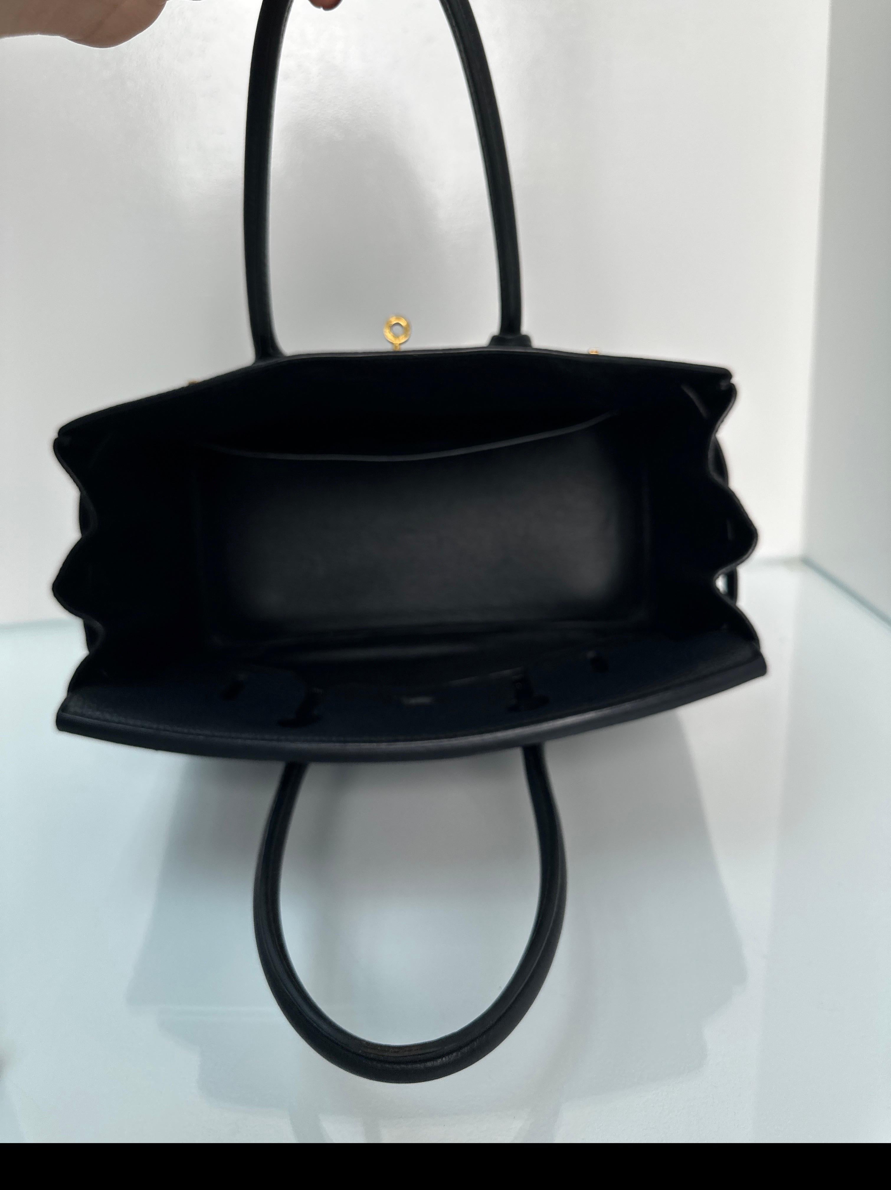 Hermes Black Birkin 35 Bag 14