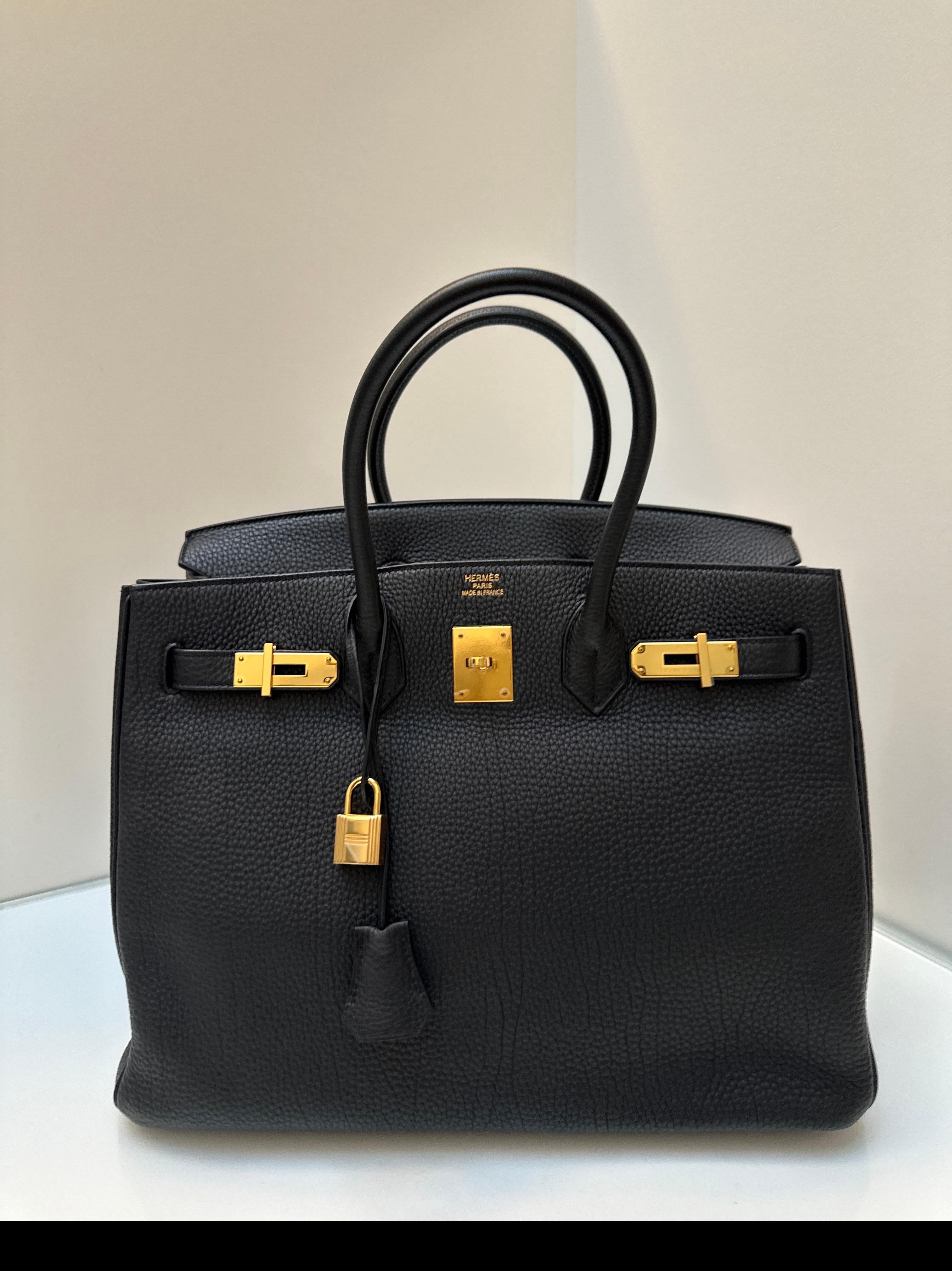 Hermès - Sac Birkin 35 noir en vente 13