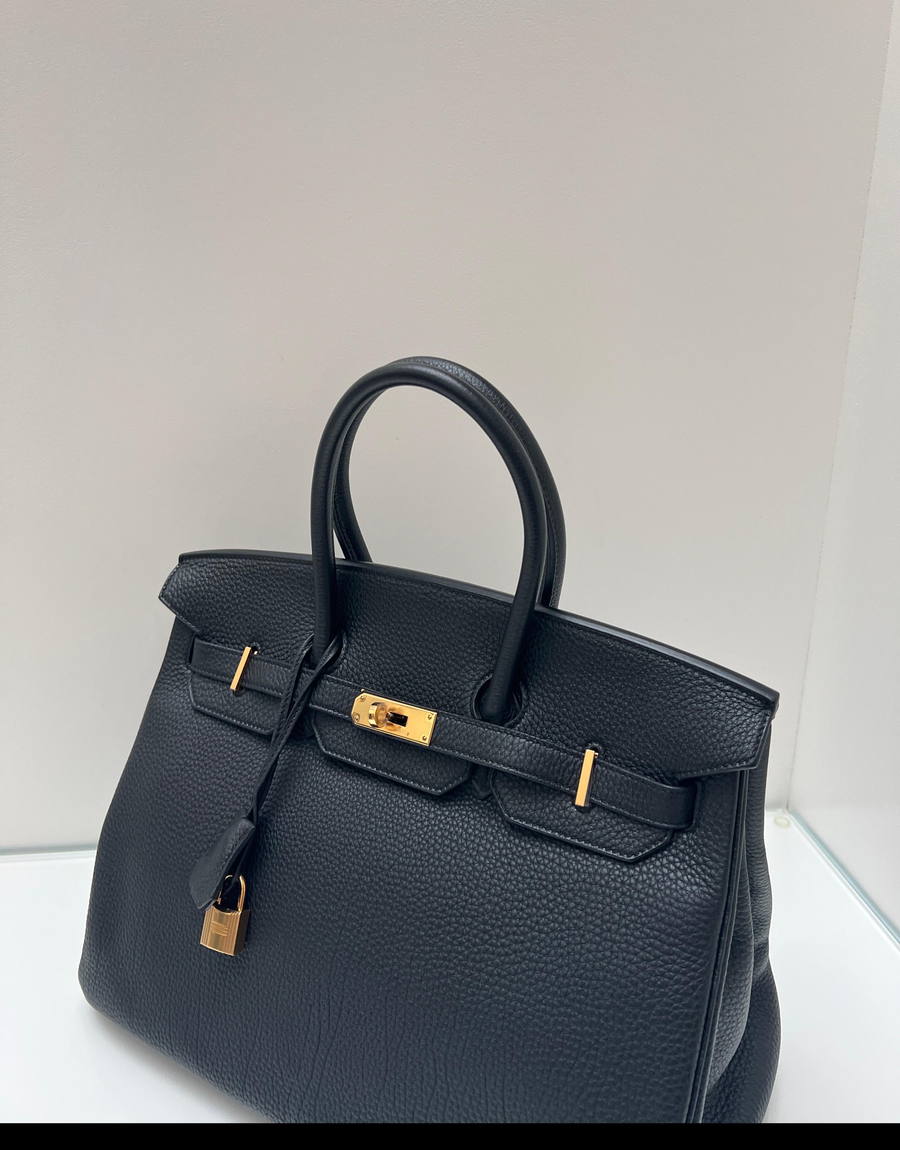 Hermès - Sac Birkin 35 noir en vente 13