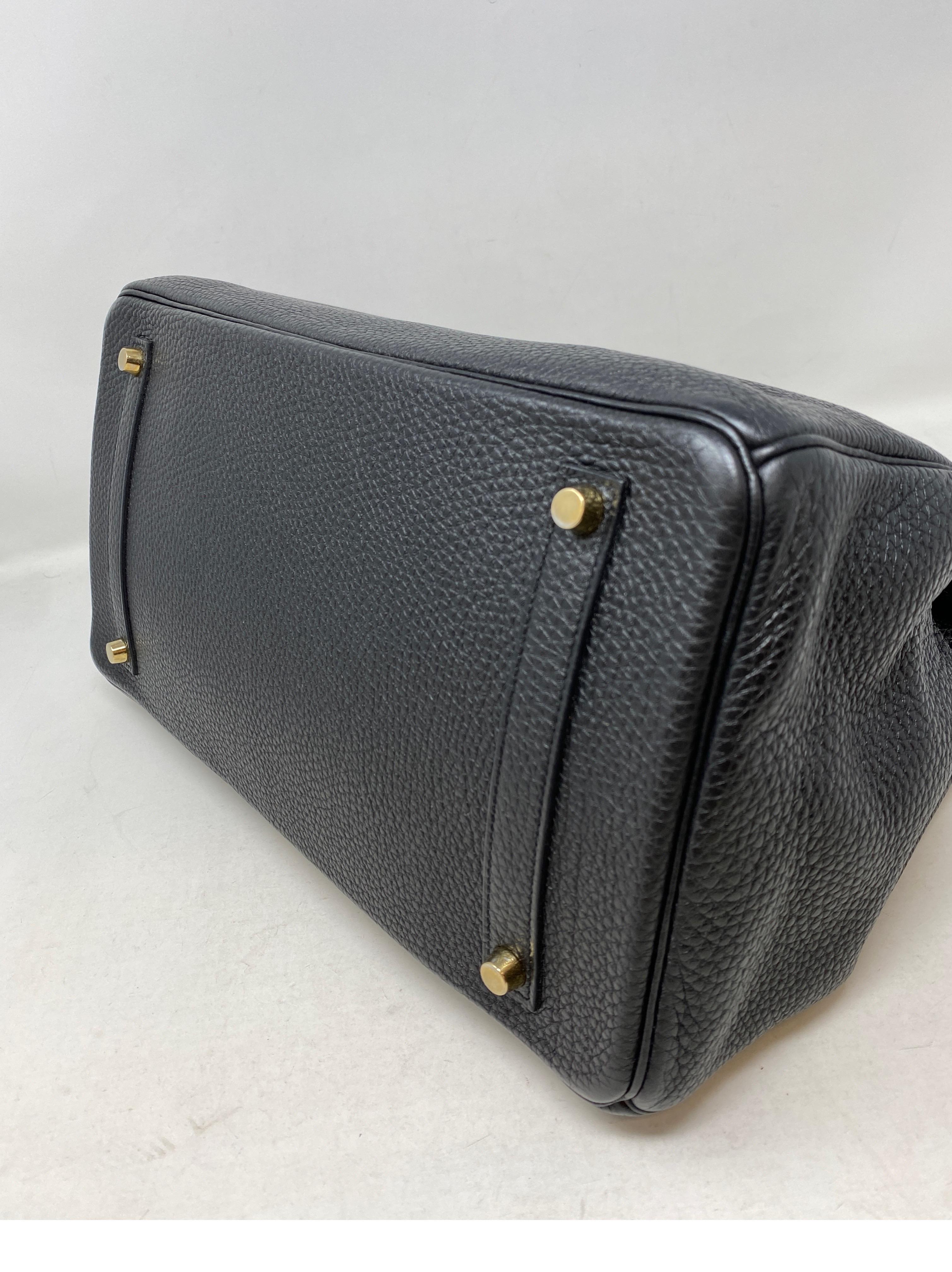 Hermes Black Birkin 35 Bag 12