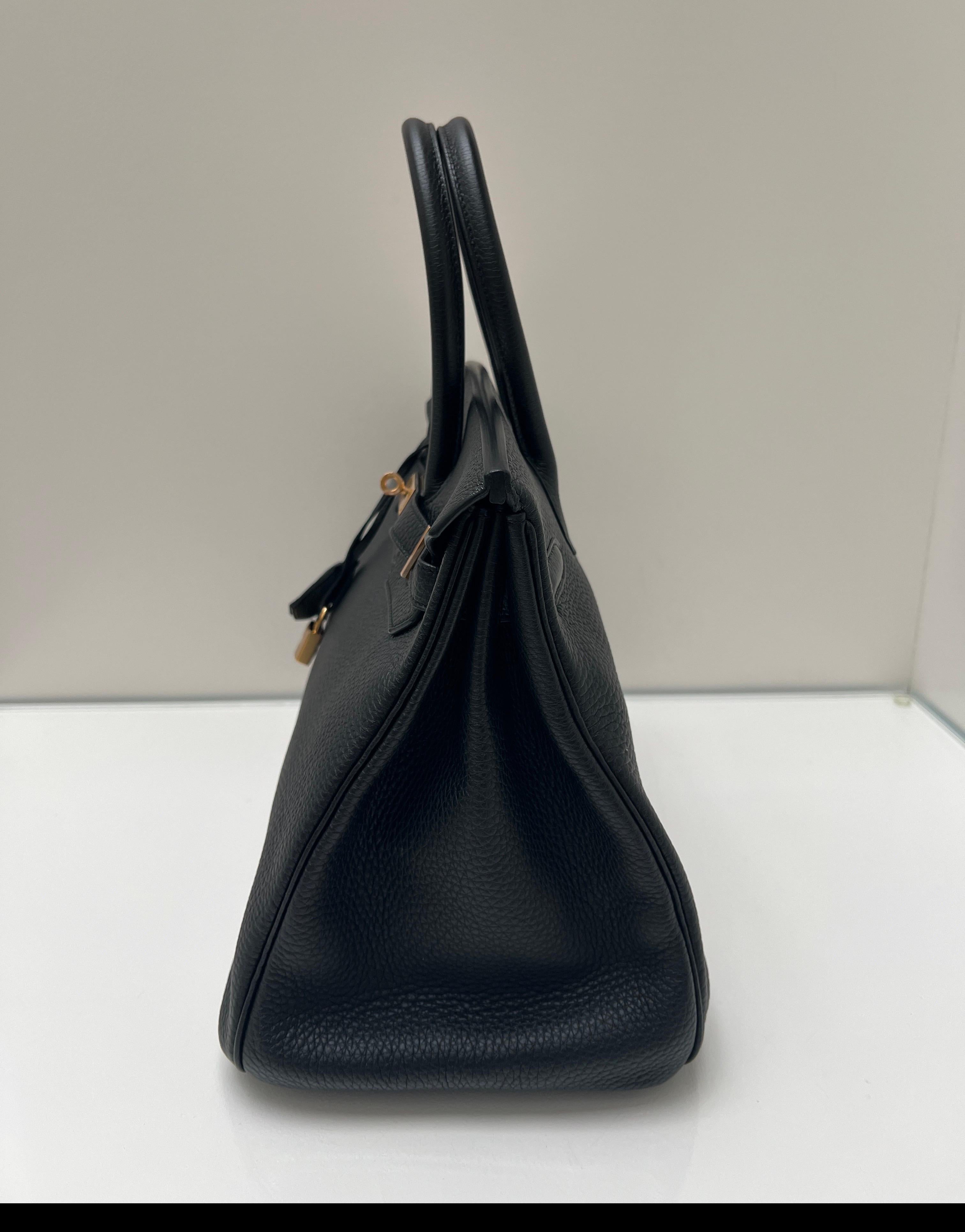 Hermès - Sac Birkin 35 noir en vente 14