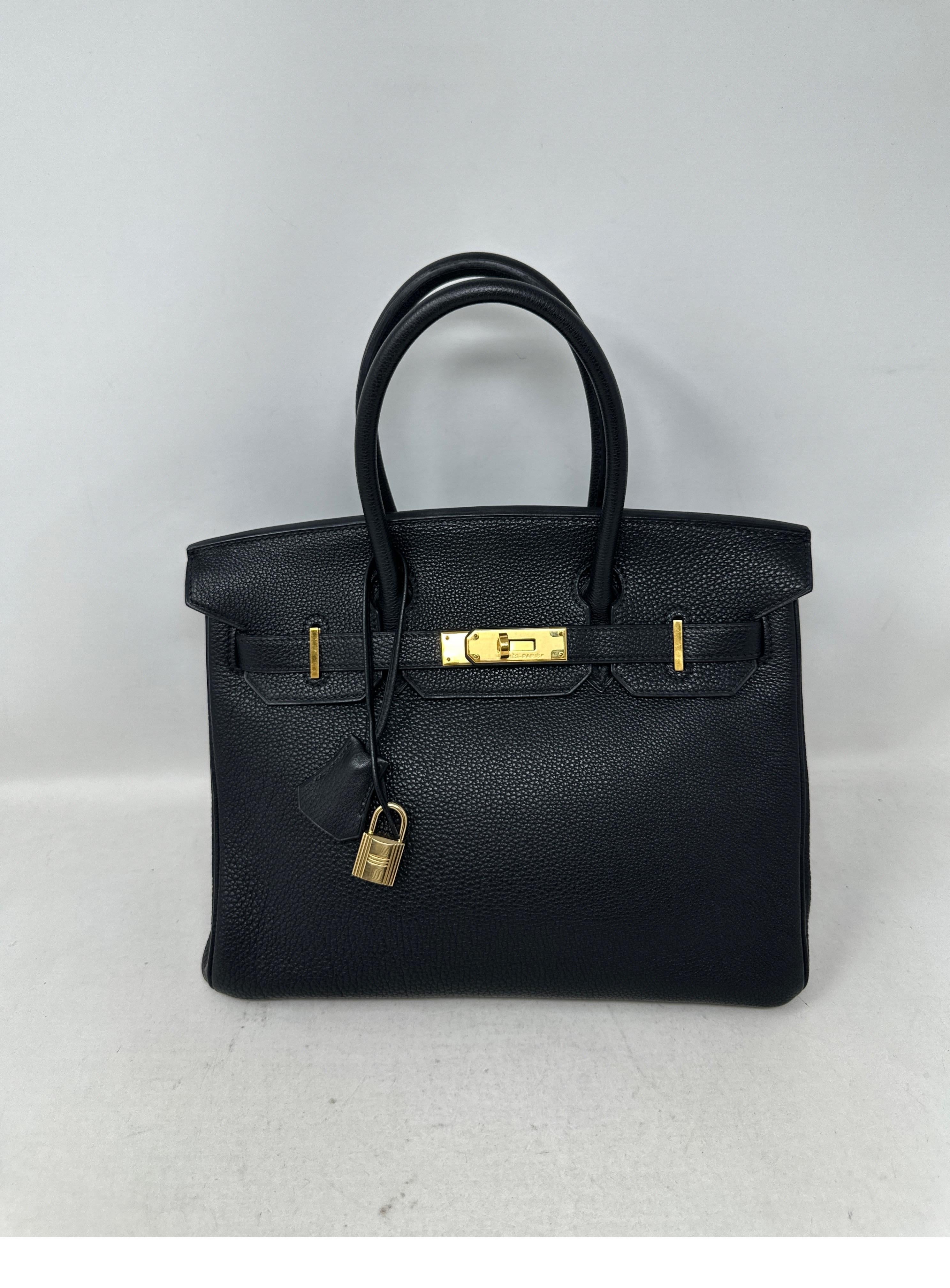 Hermes Black Birkin 35 Bag 16