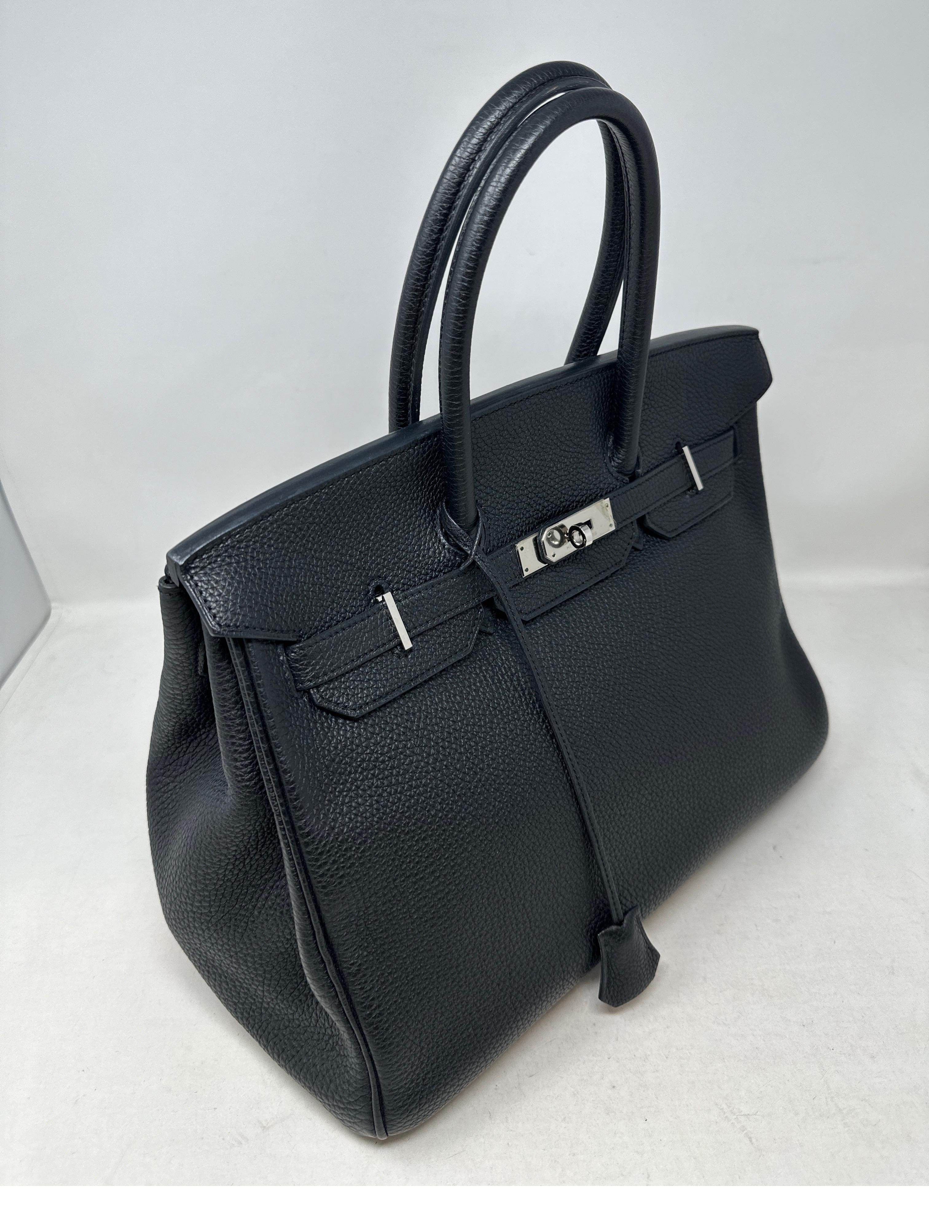 black birkin 35 silver hardware
