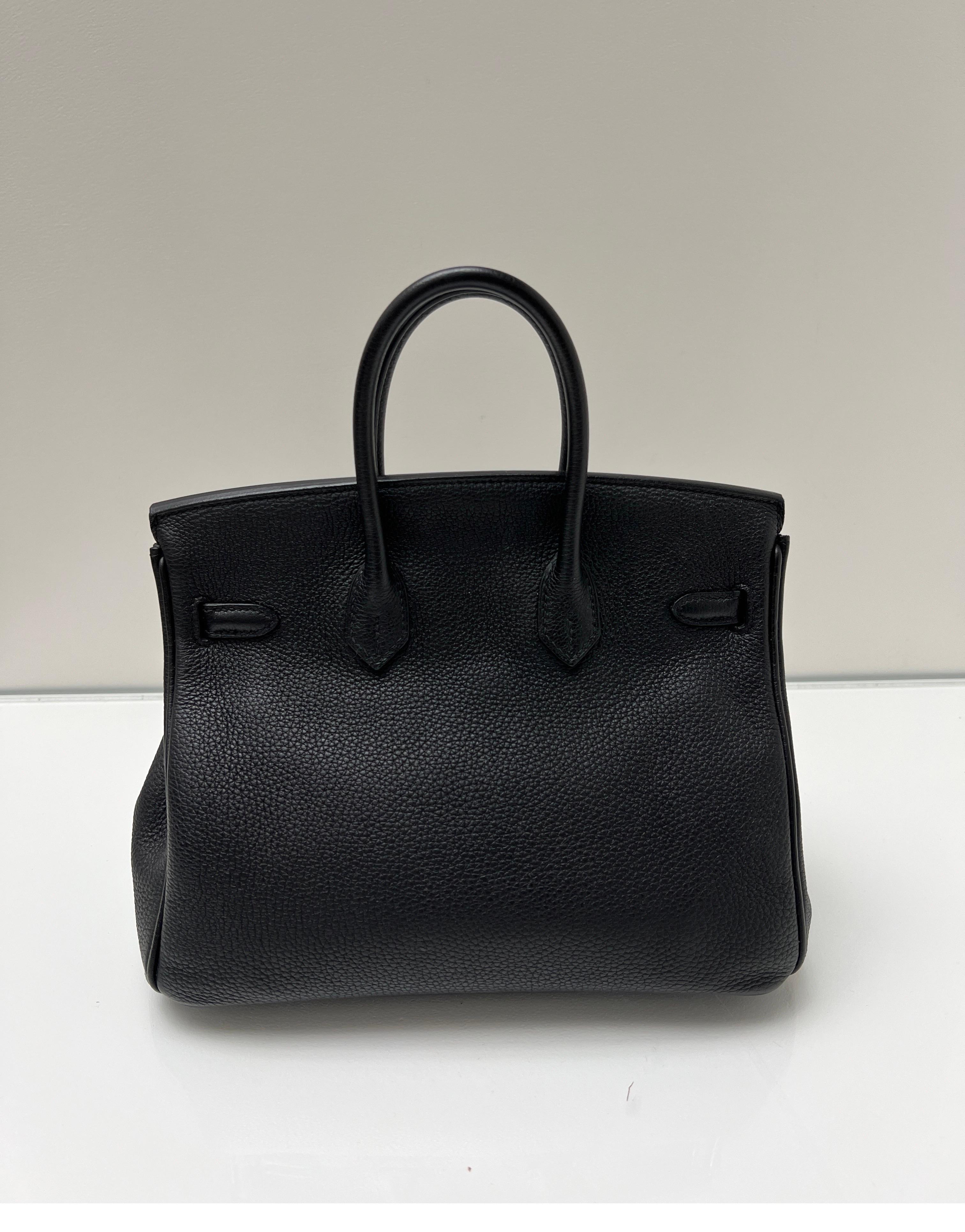 Hermes Black Birkin 35 Bag In Excellent Condition In Athens, GA