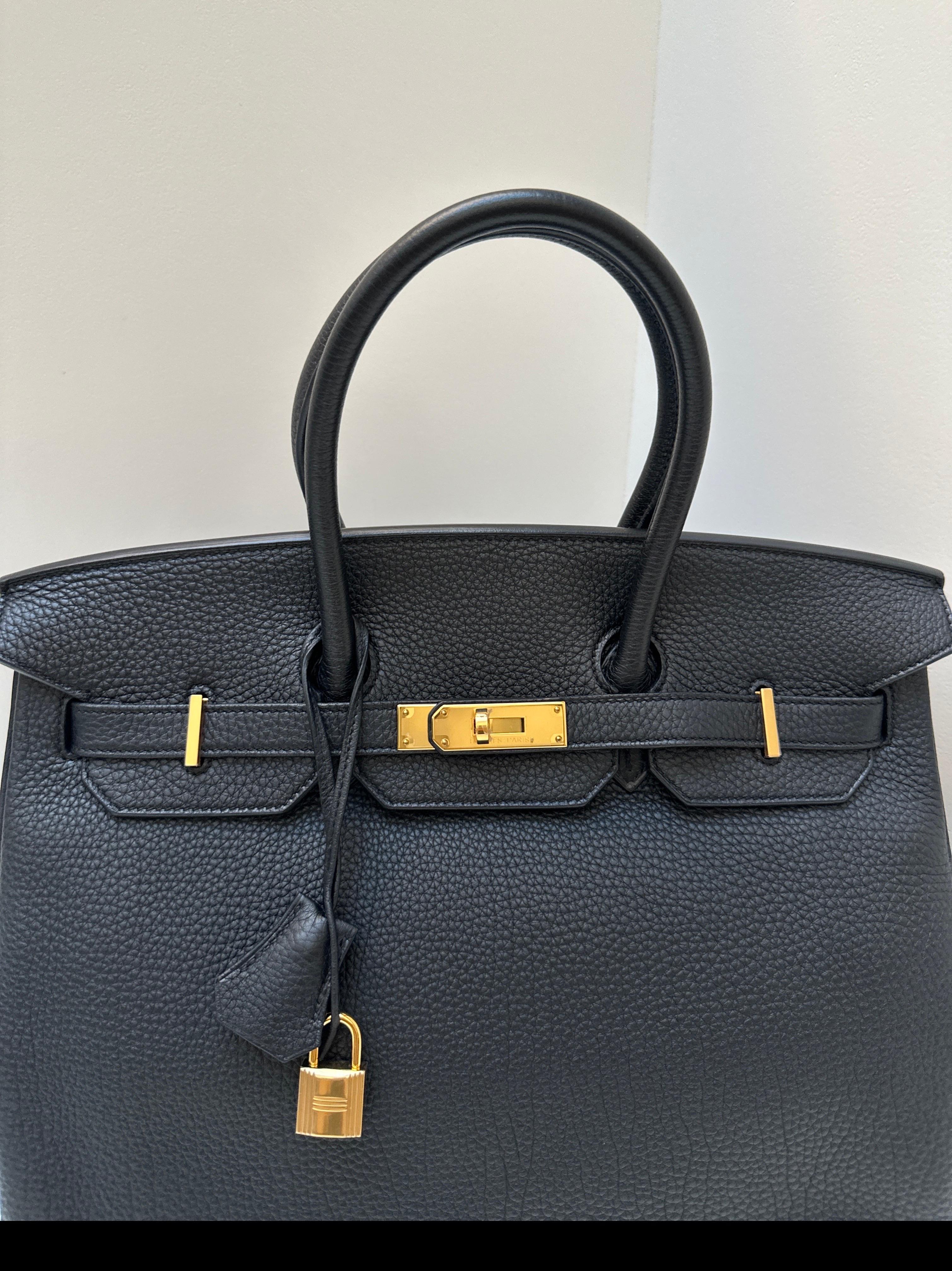 Noir Hermès - Sac Birkin 35 noir en vente