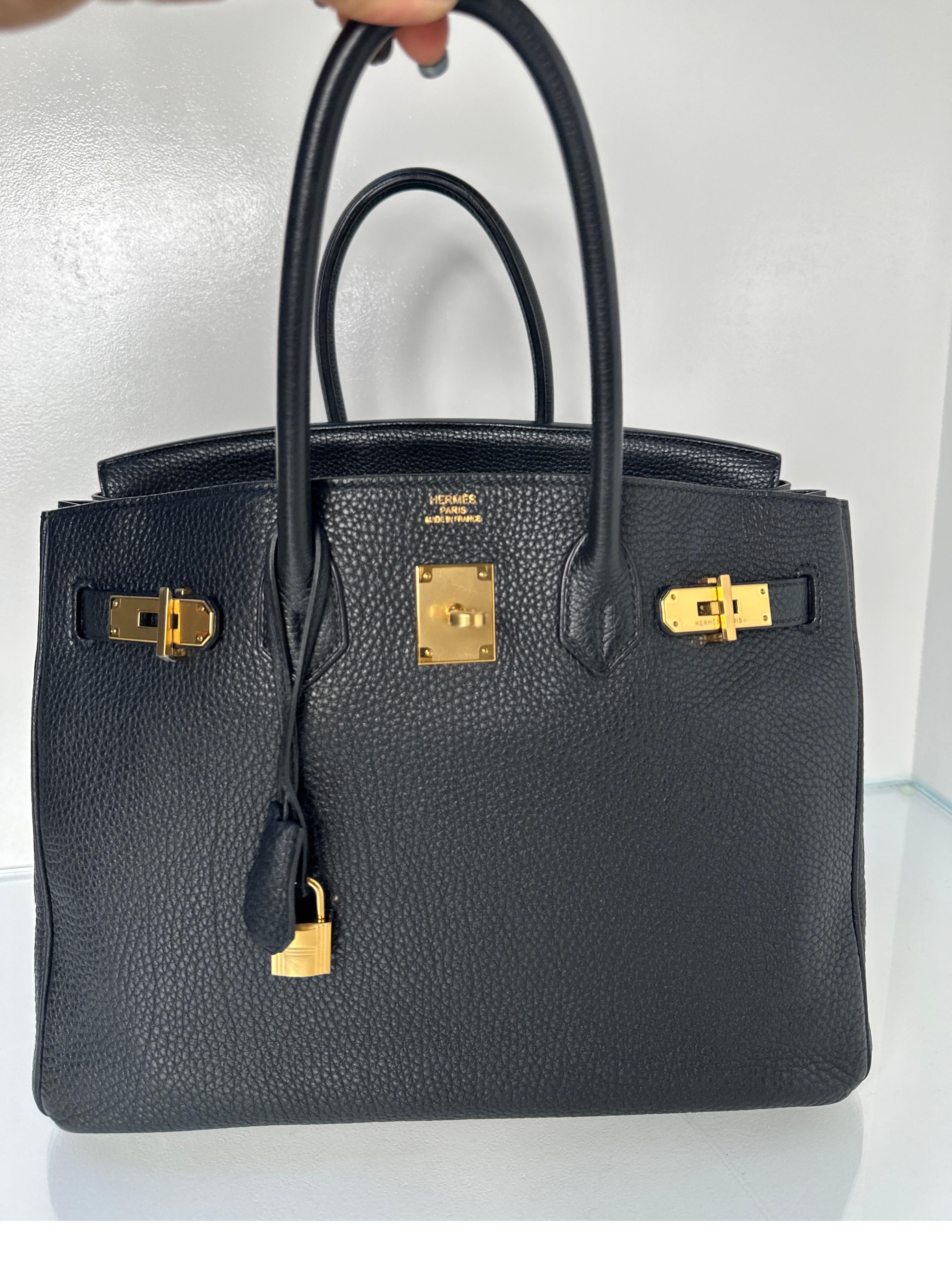 Women's or Men's Hermes Black Birkin 35 Bag
