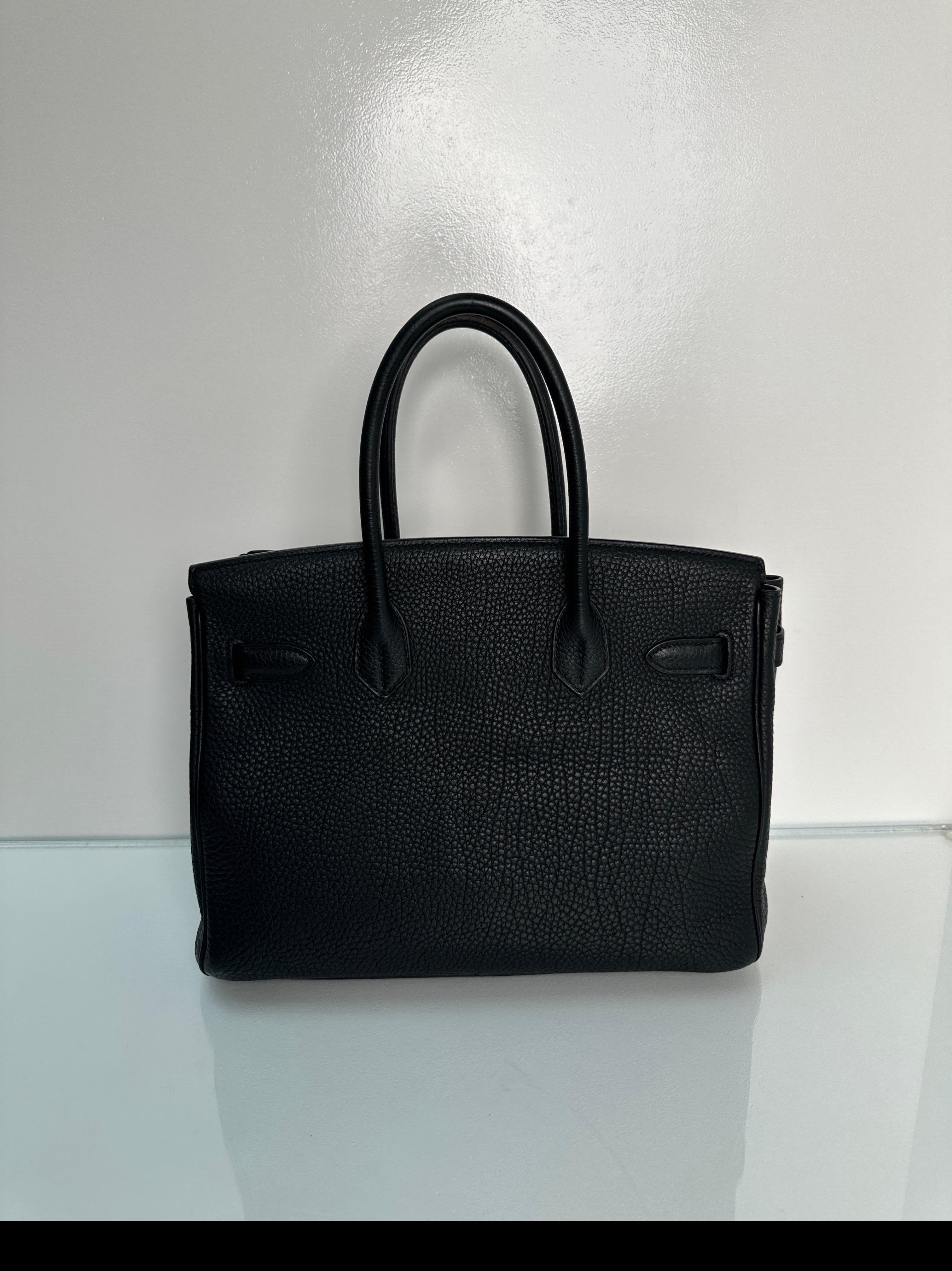 Women's or Men's Hermes Black Birkin 35 Bag