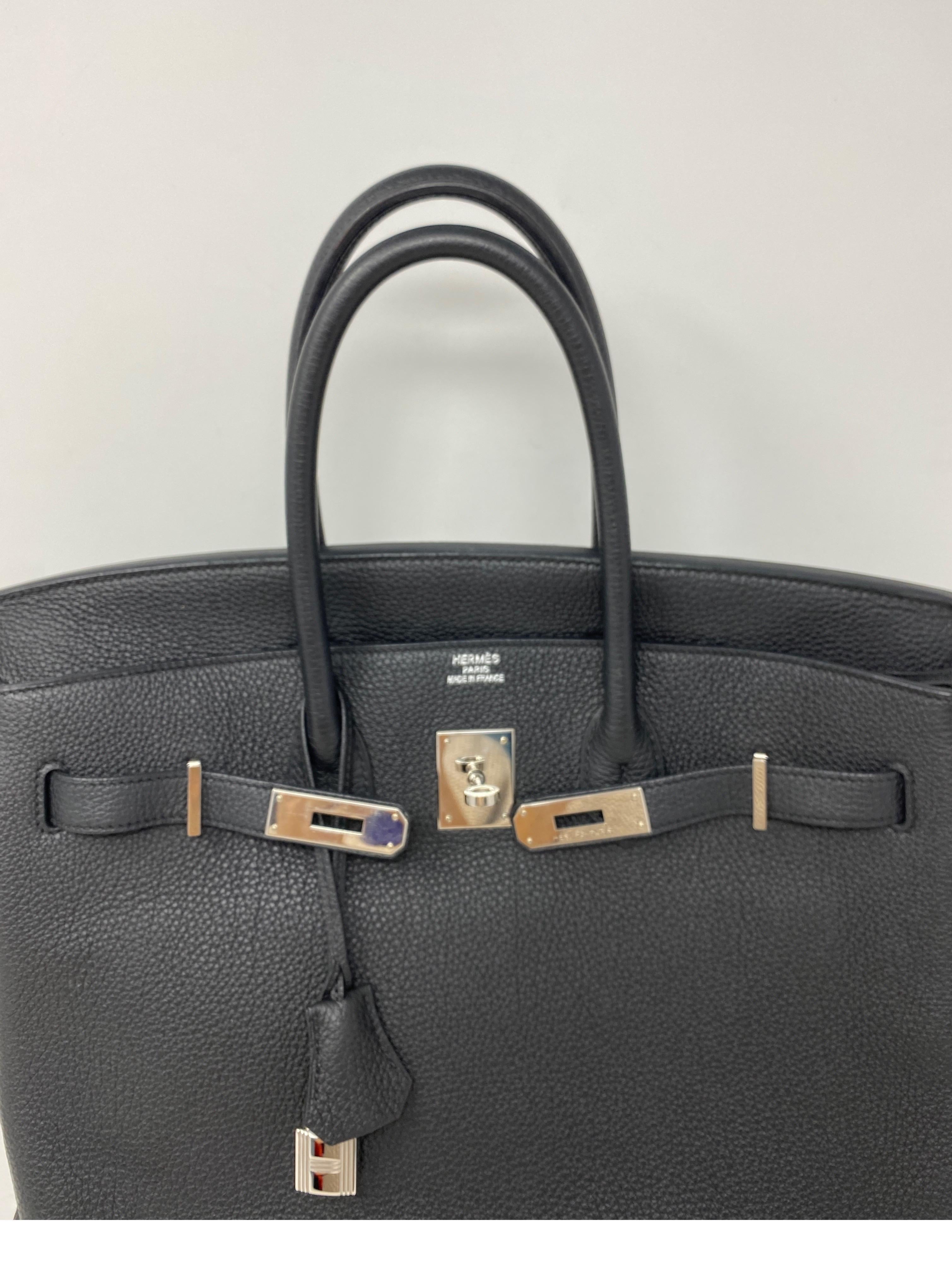 Hermes Black Birkin 35 Bag 1