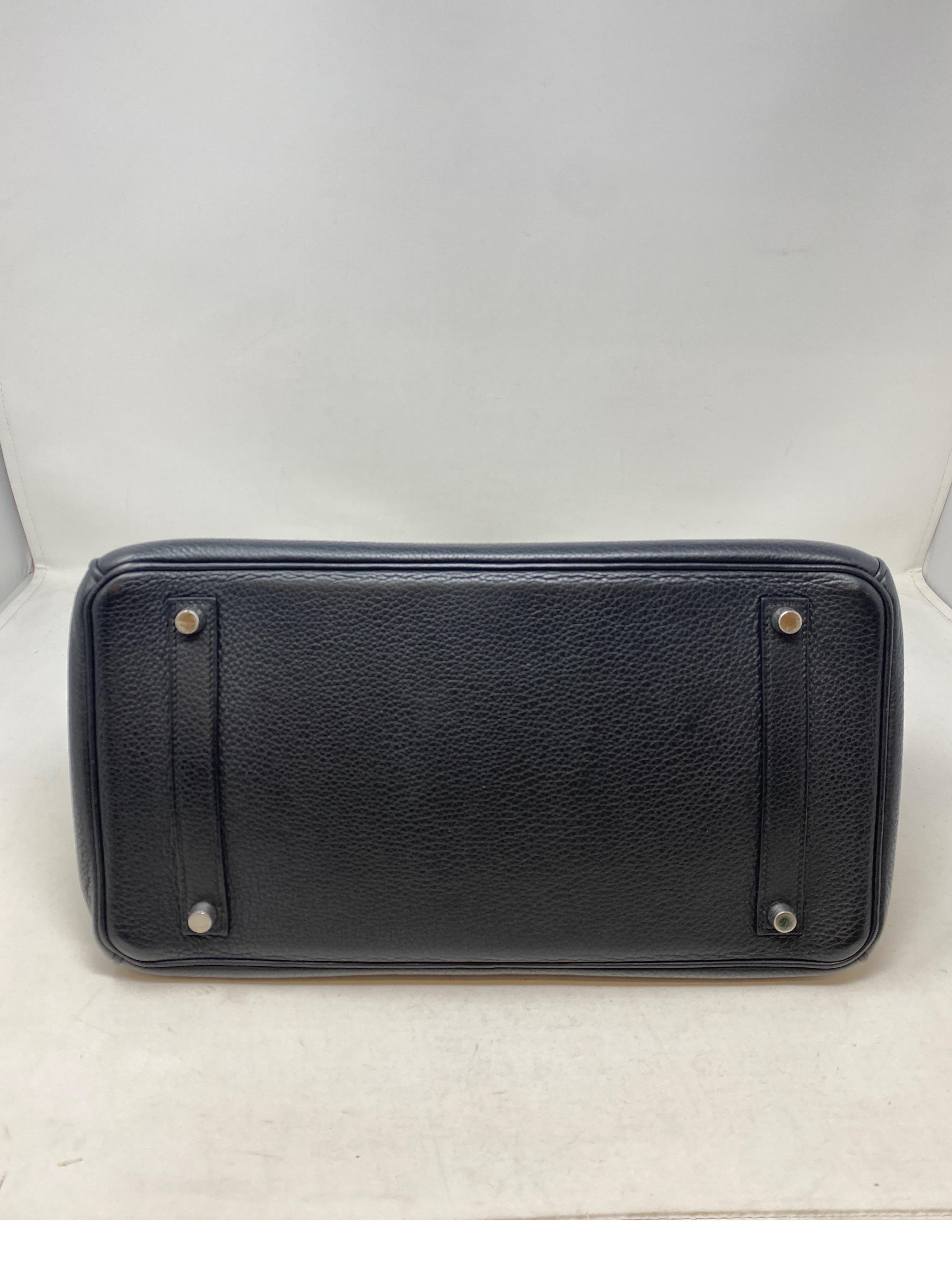 Hermes Black Birkin 35 Bag  1