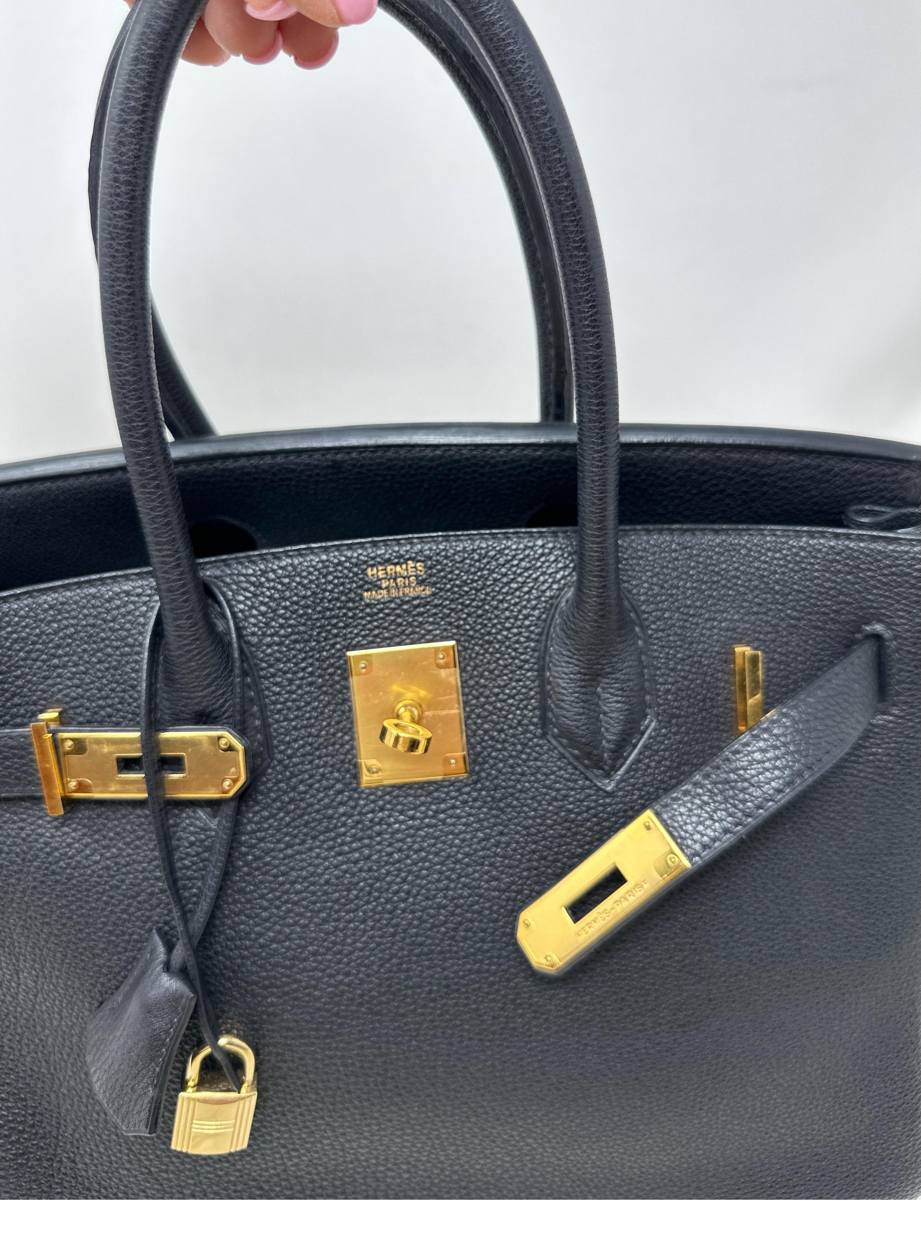 Hermes Black Birkin 35 Bag 1