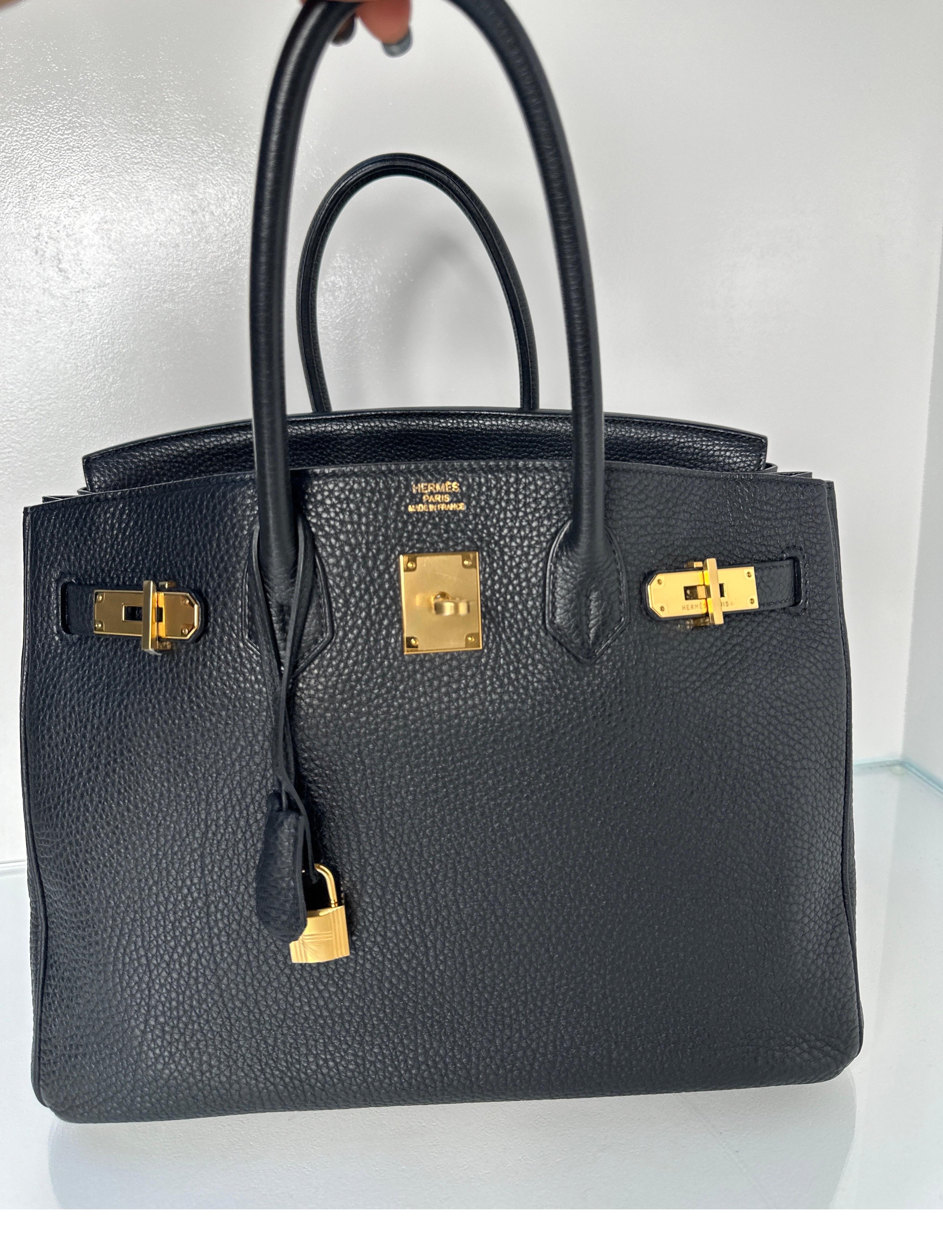 Hermes Black Birkin 35 Bag 1