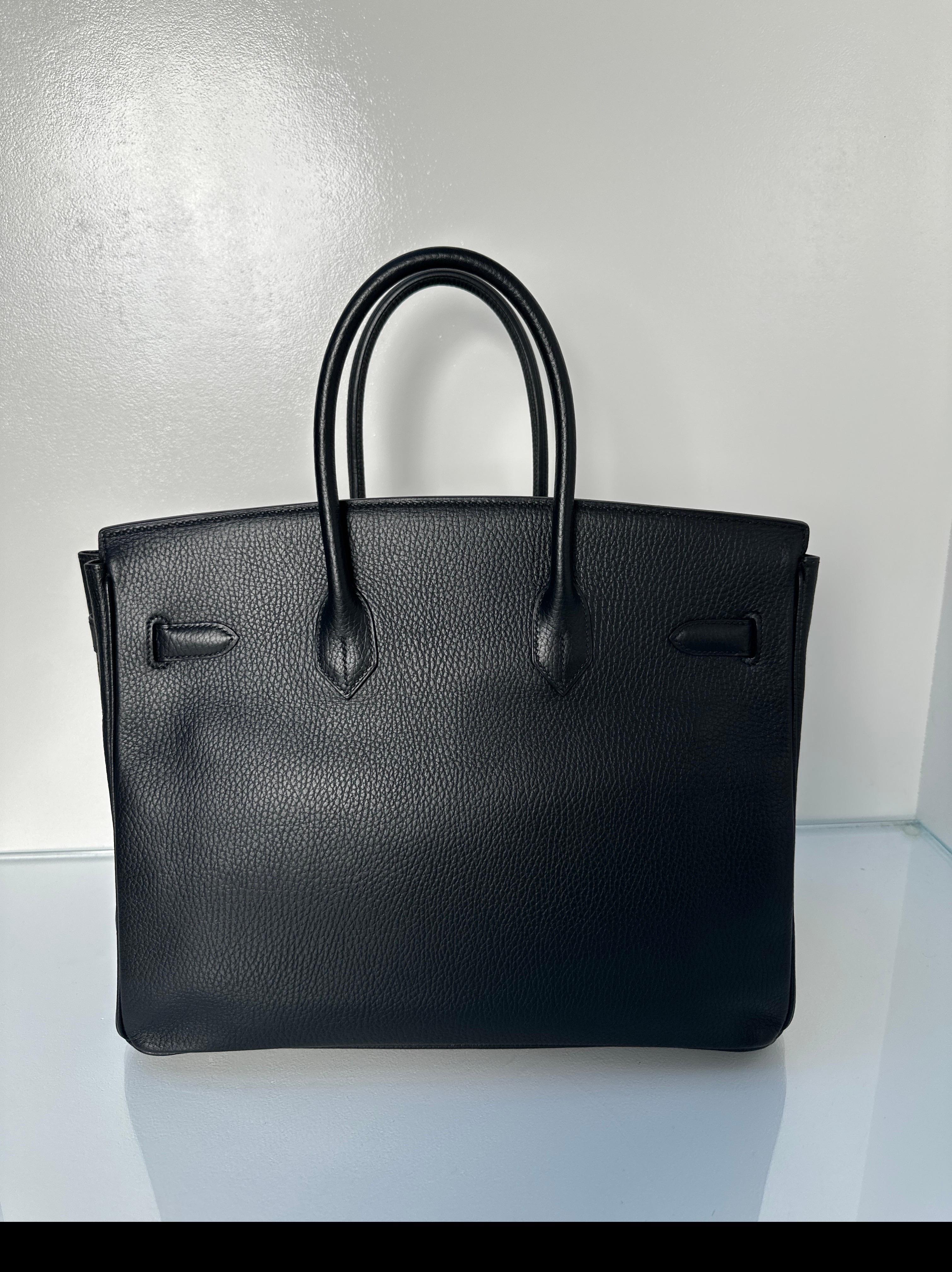 Hermes Black Birkin 35 Bag 1