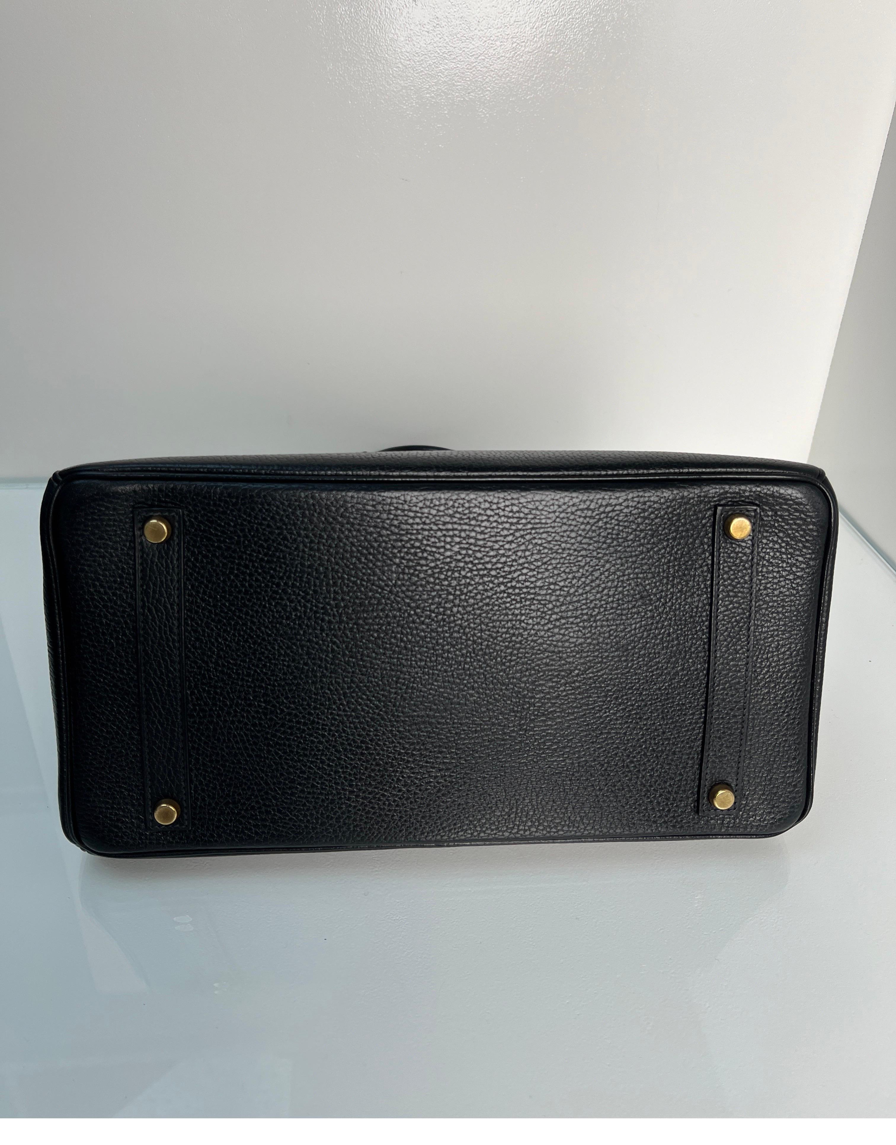 Hermes Black Birkin 35 Bag 1