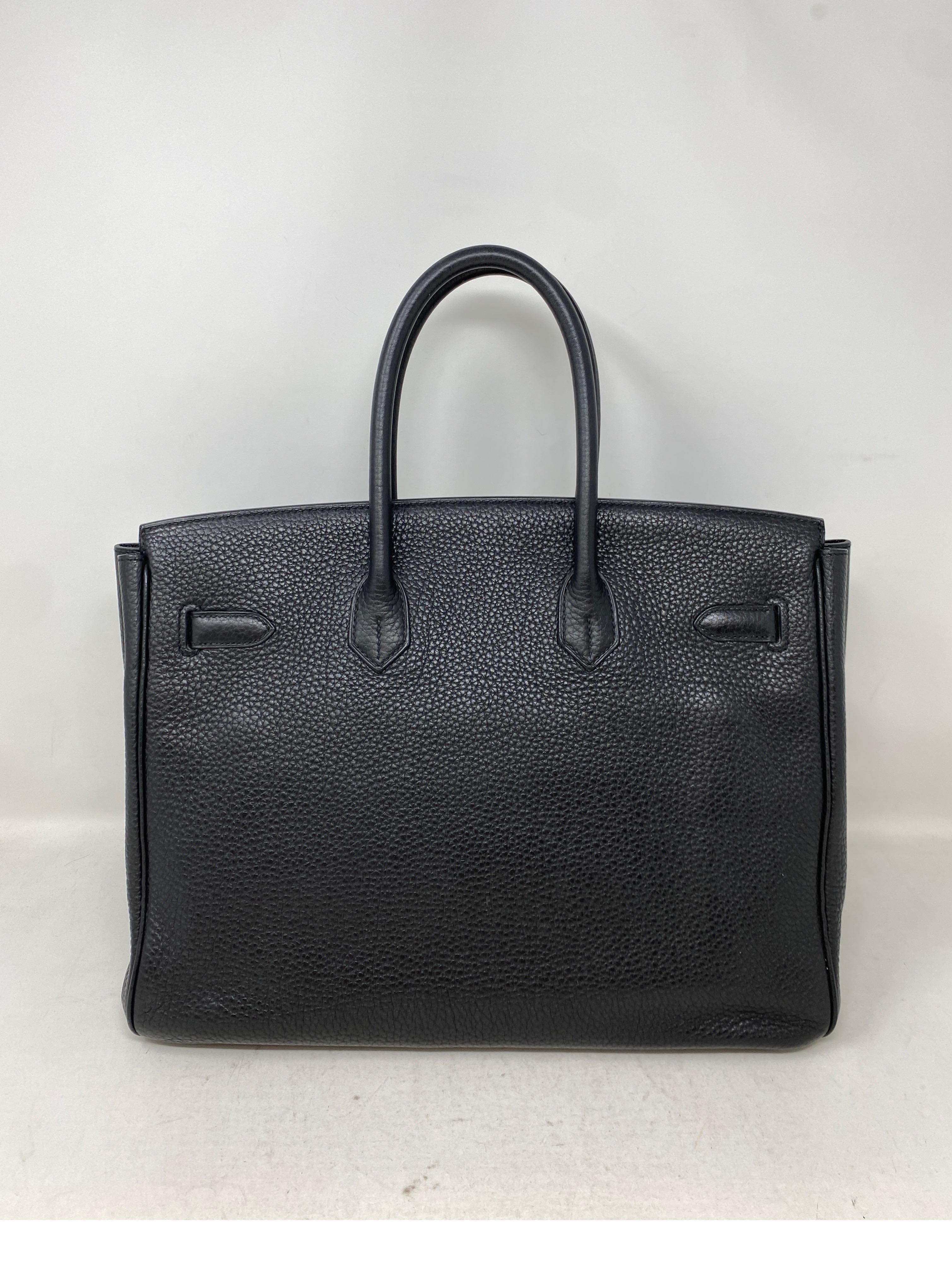 Hermès - Sac Birkin 35 noir  2