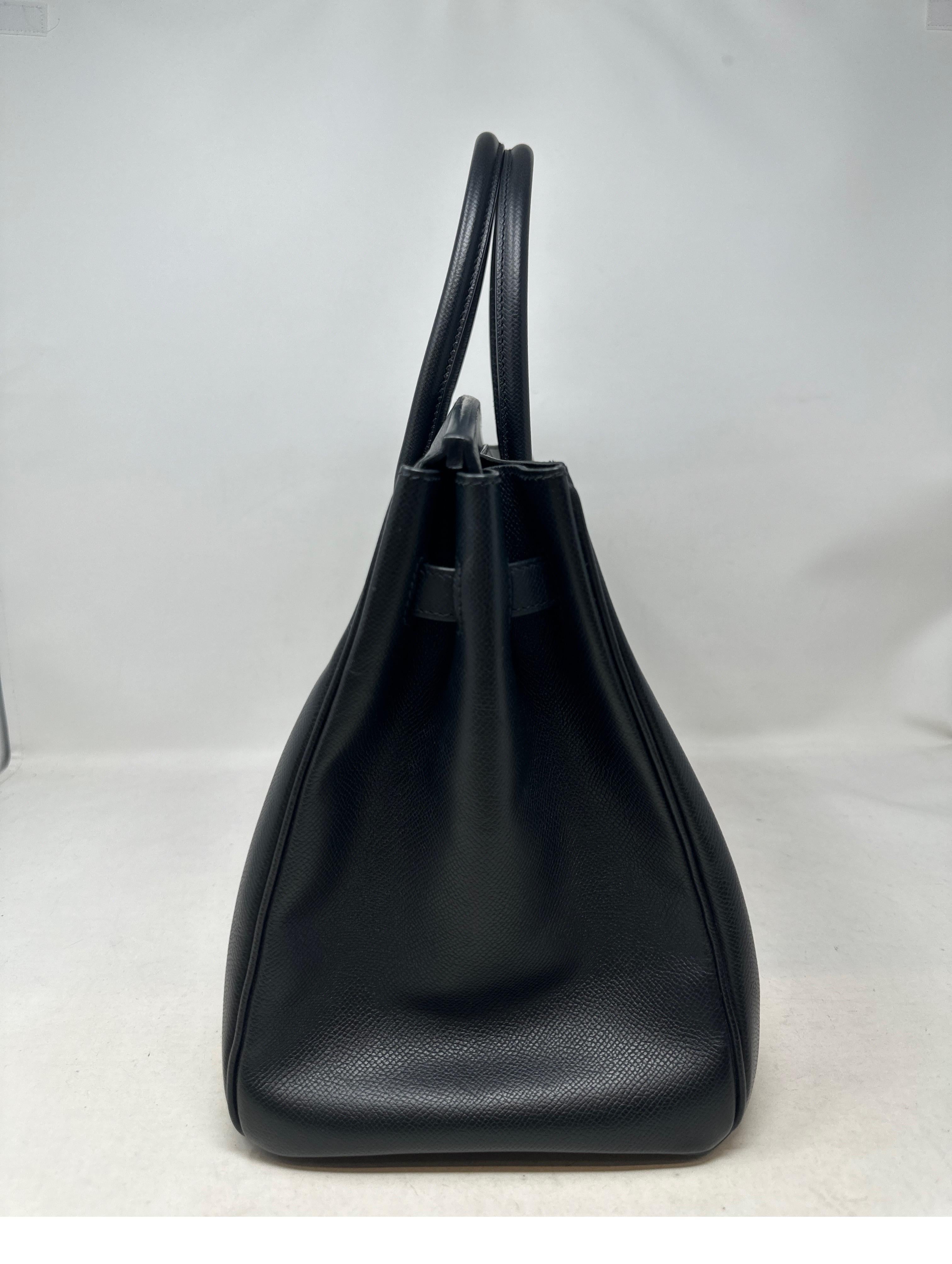 Hermes Black Birkin 35 Bag  2