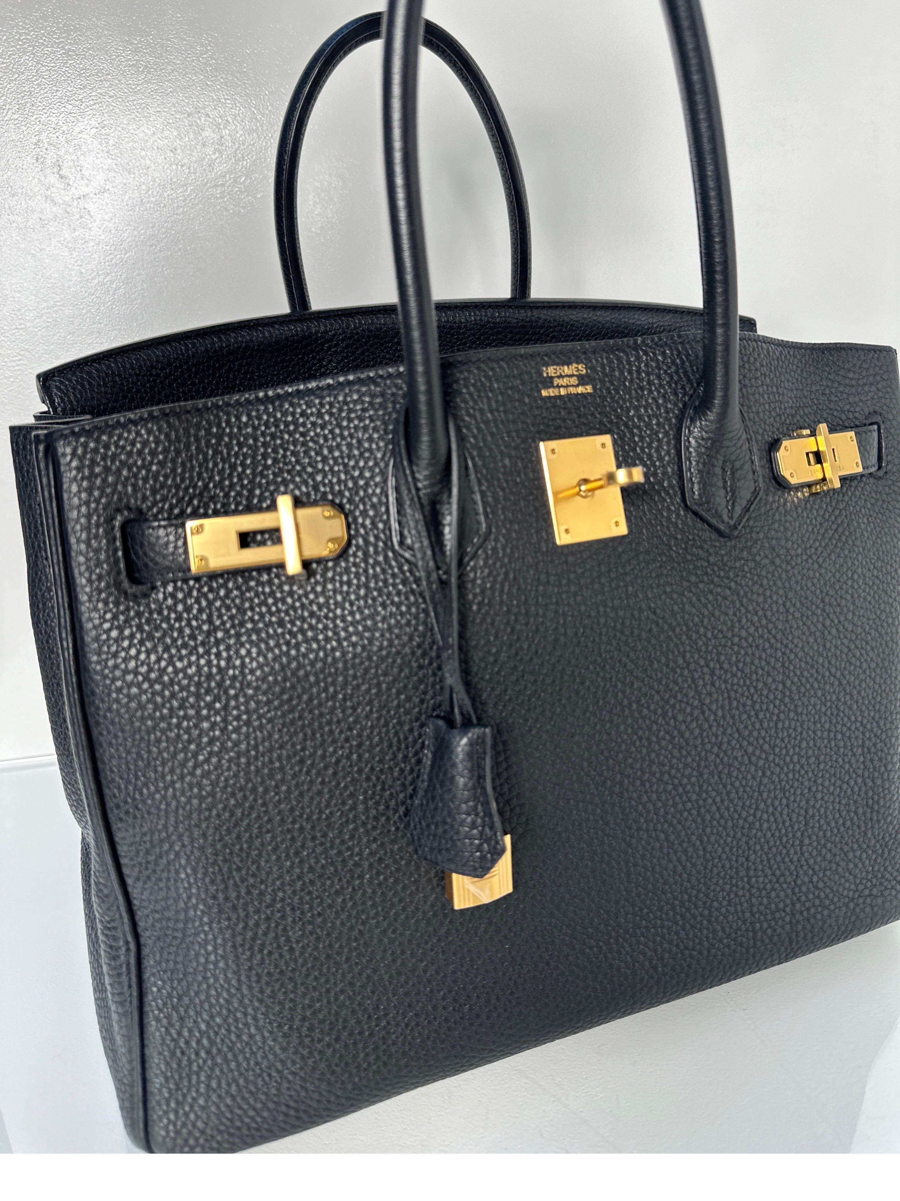 Hermes Black Birkin 35 Bag 2