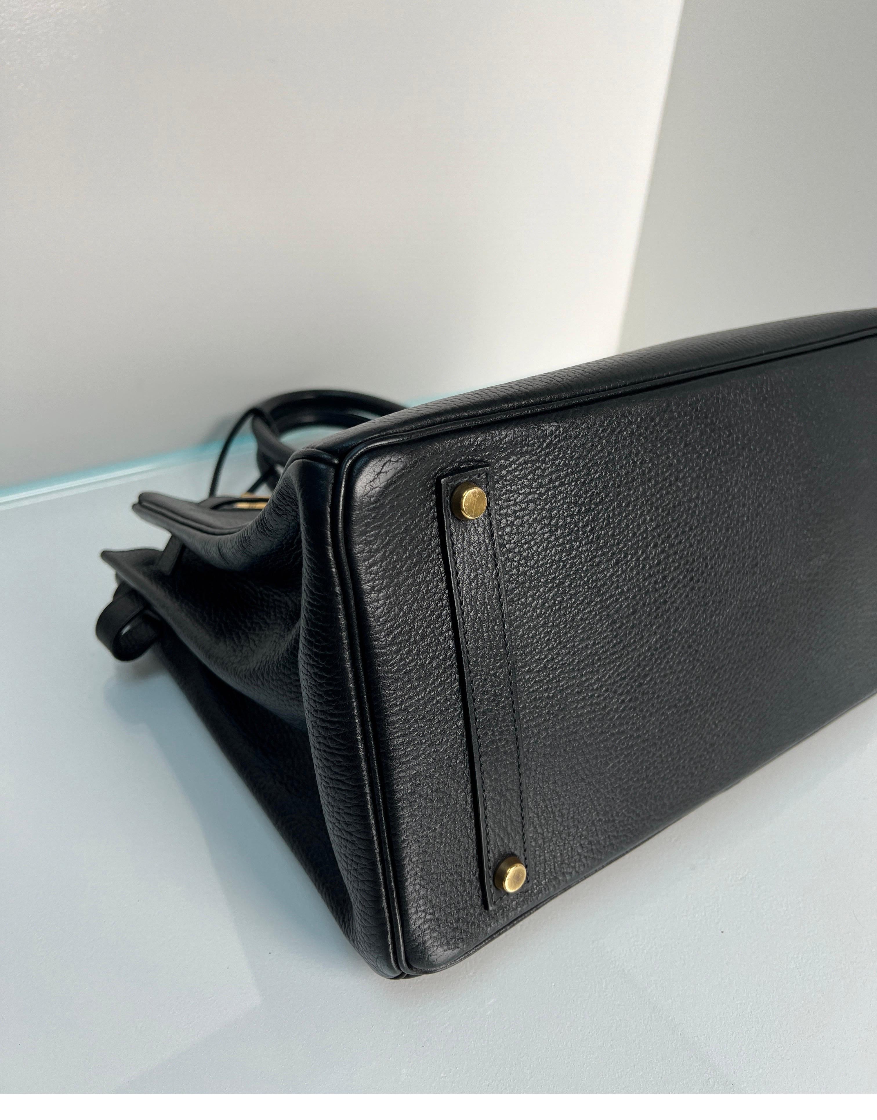 Hermes Black Birkin 35 Bag 2