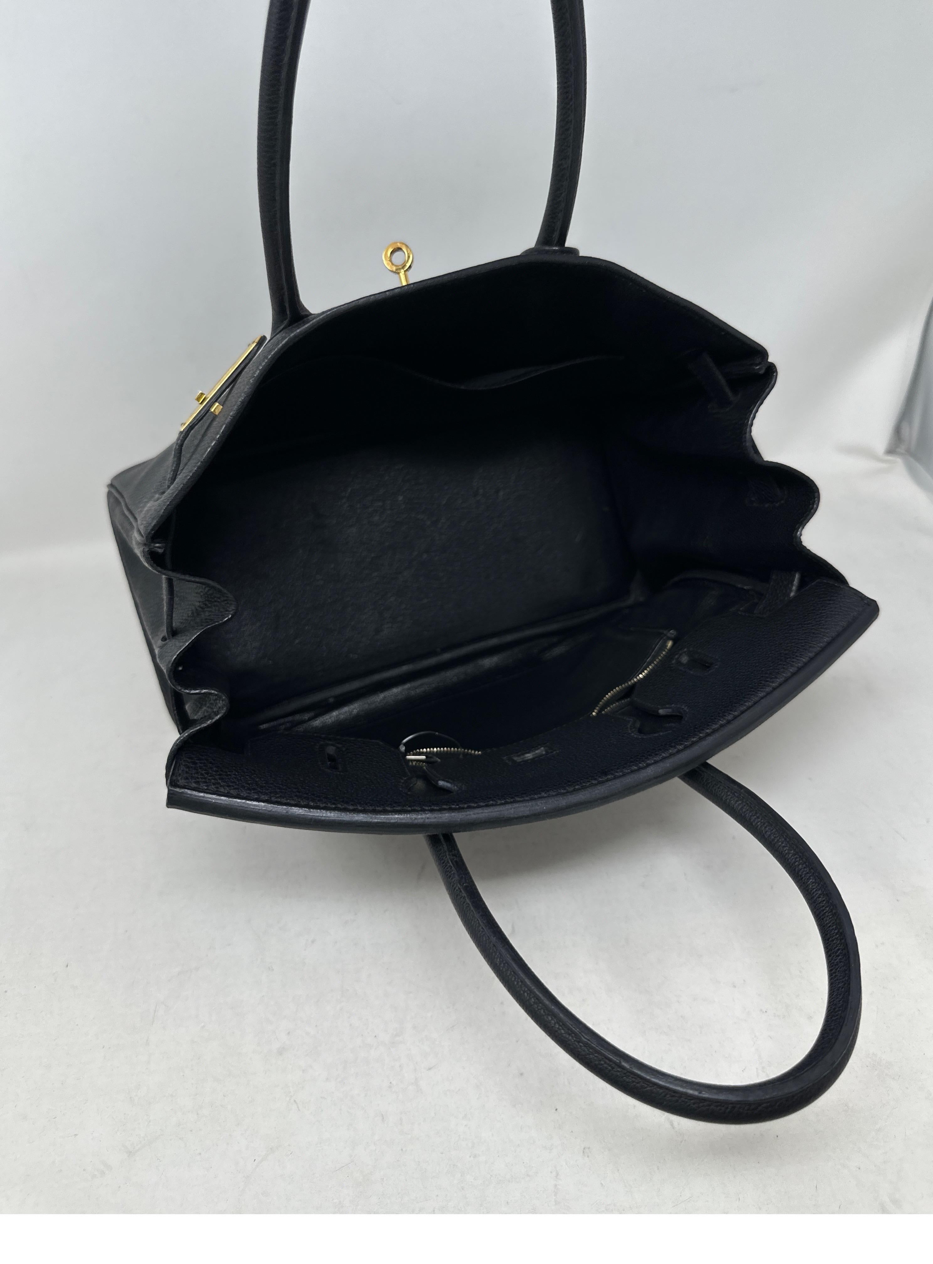 Hermes Black Birkin 35 Bag 3
