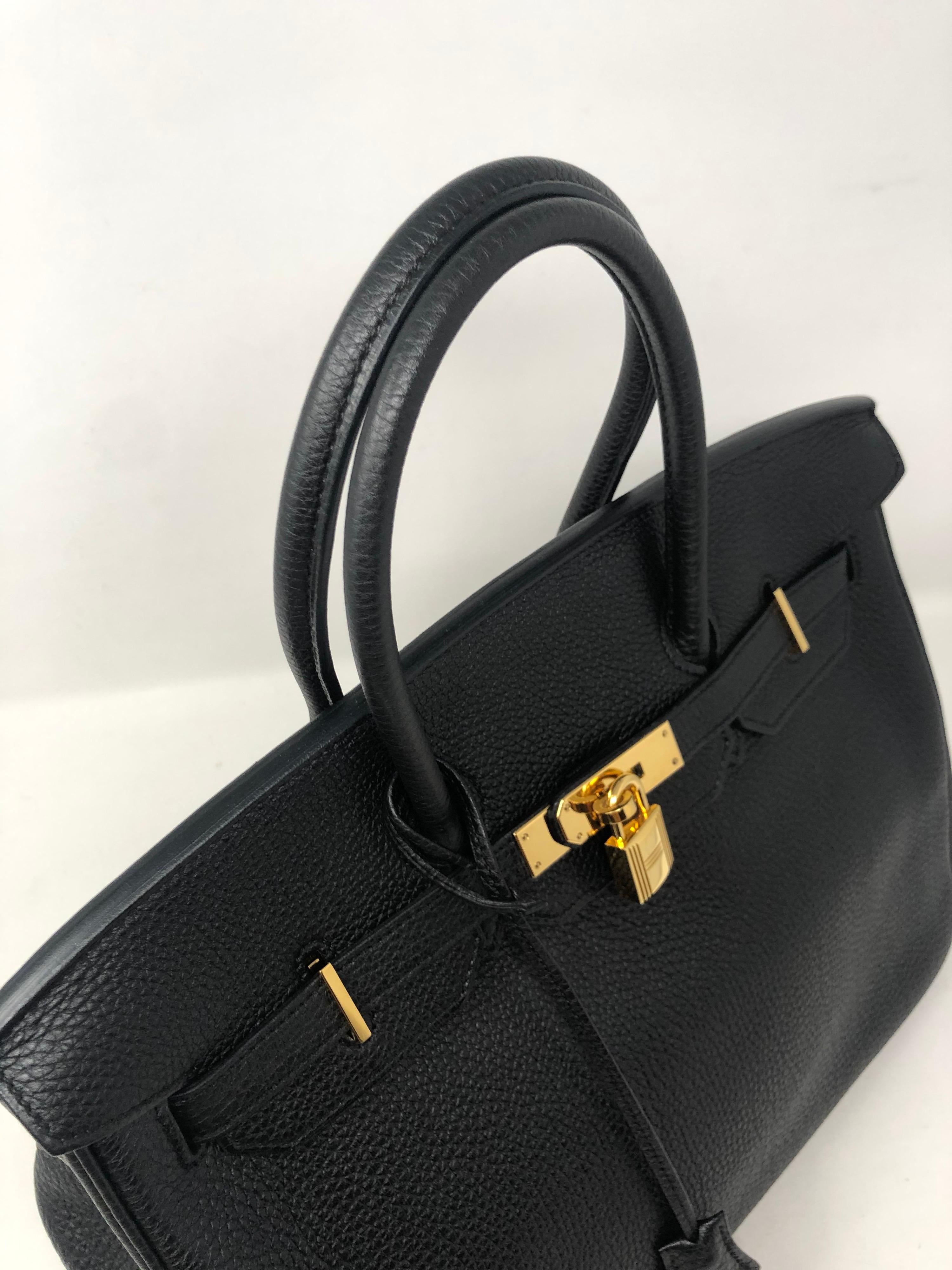 Hermes Black Birkin 35 Bag  4