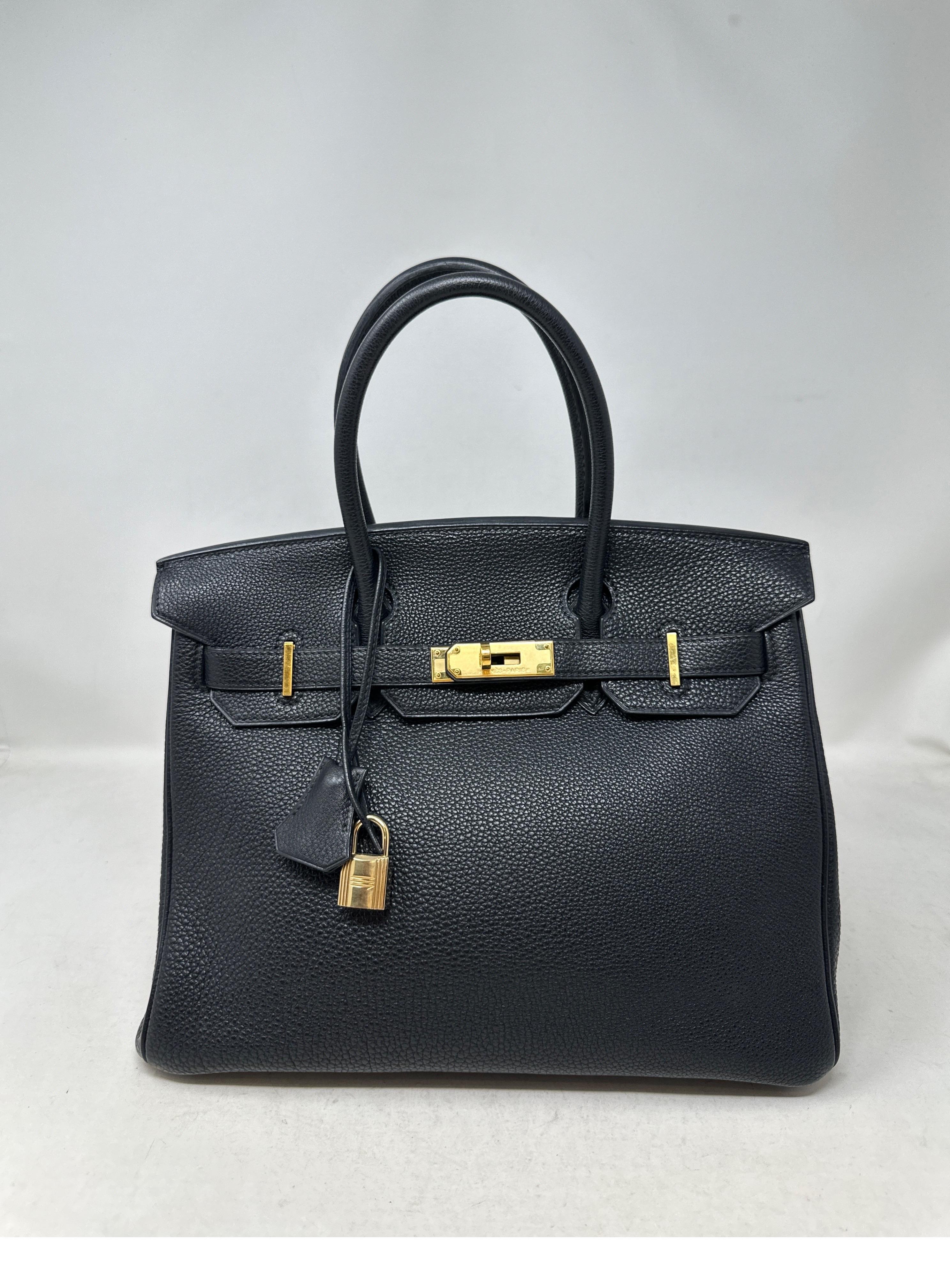 Hermes Black Birkin 35 Bag 4