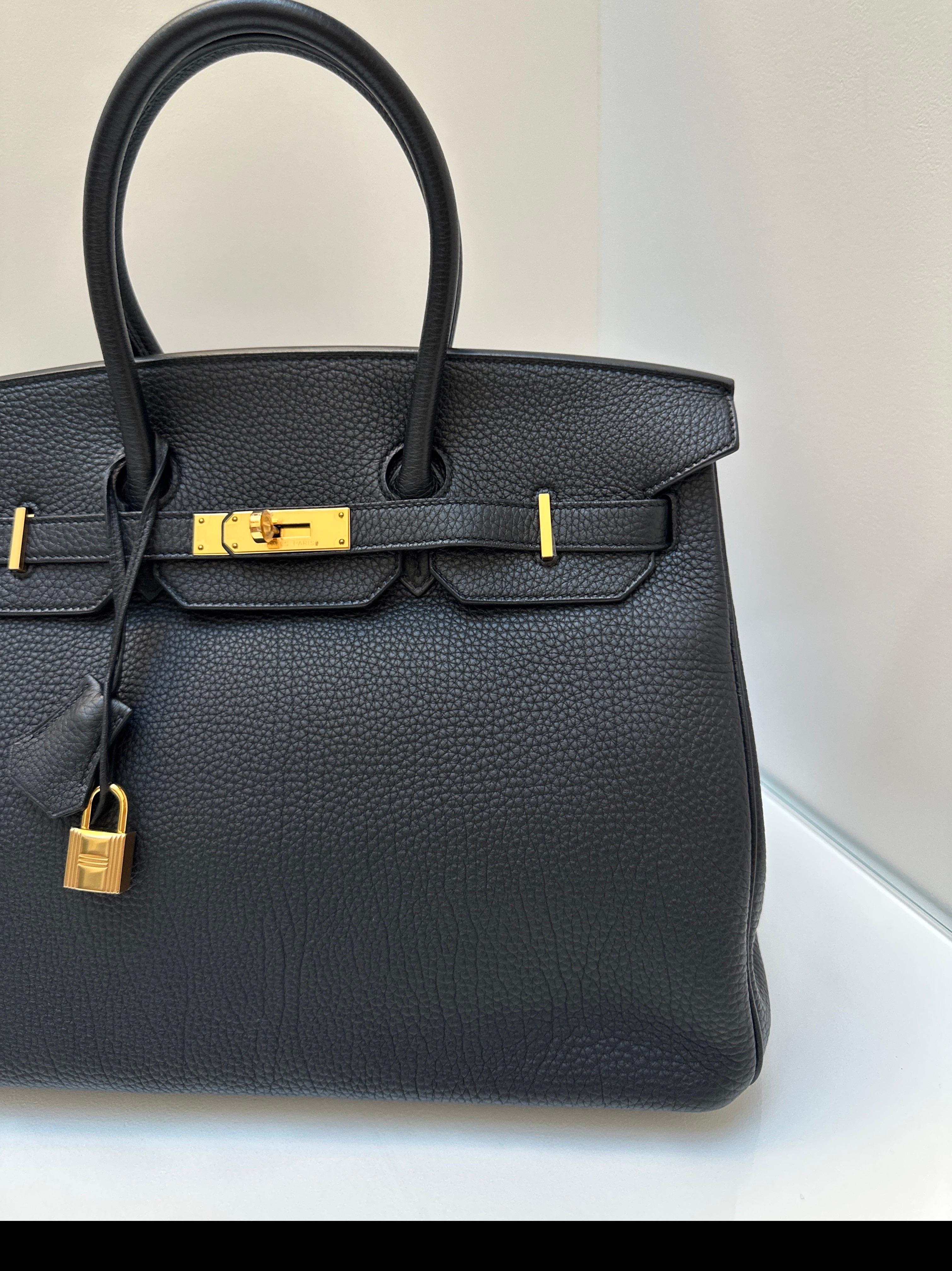 Hermès - Sac Birkin 35 noir en vente 3