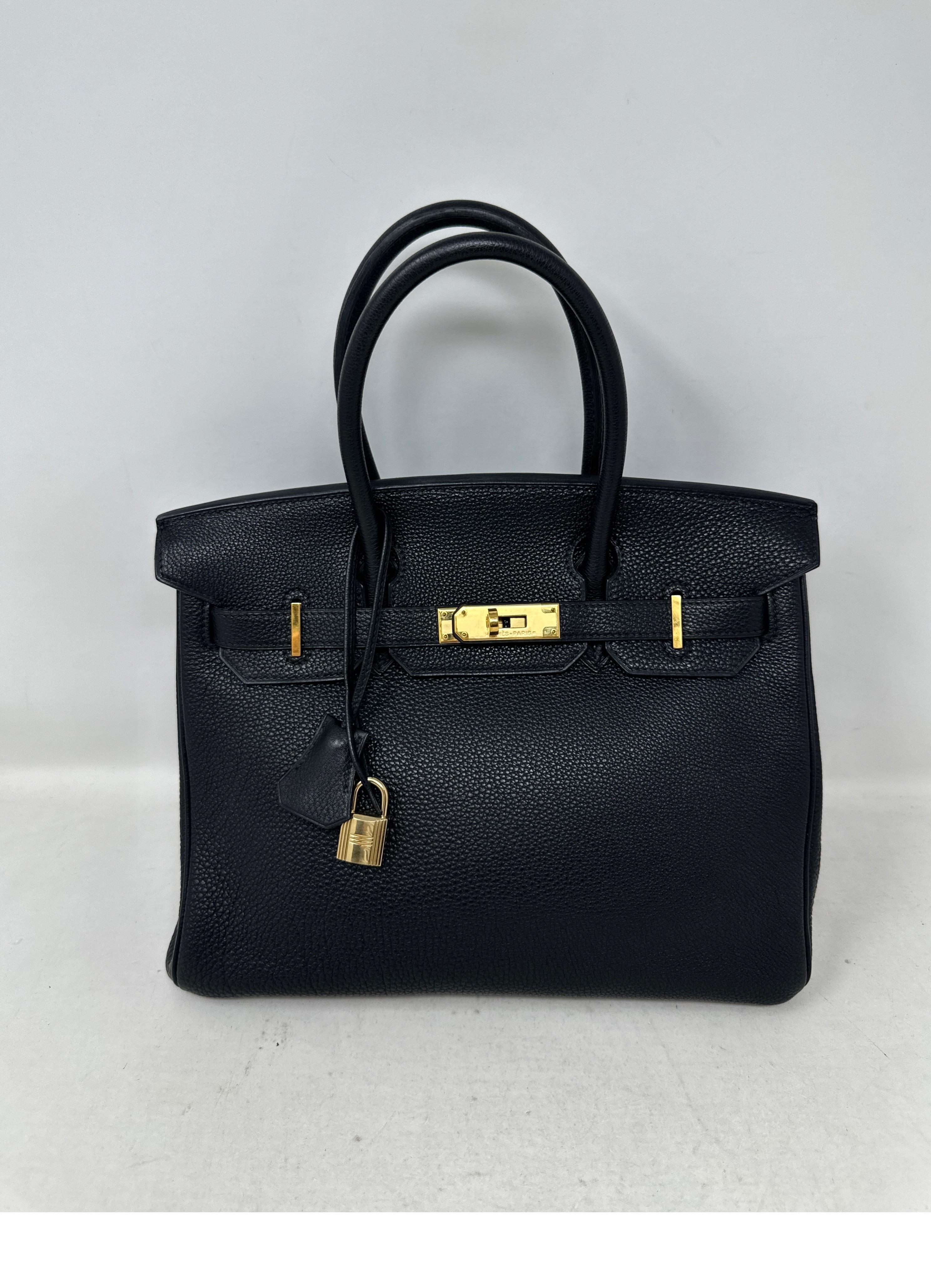 Hermes Black Birkin 35 Bag 5