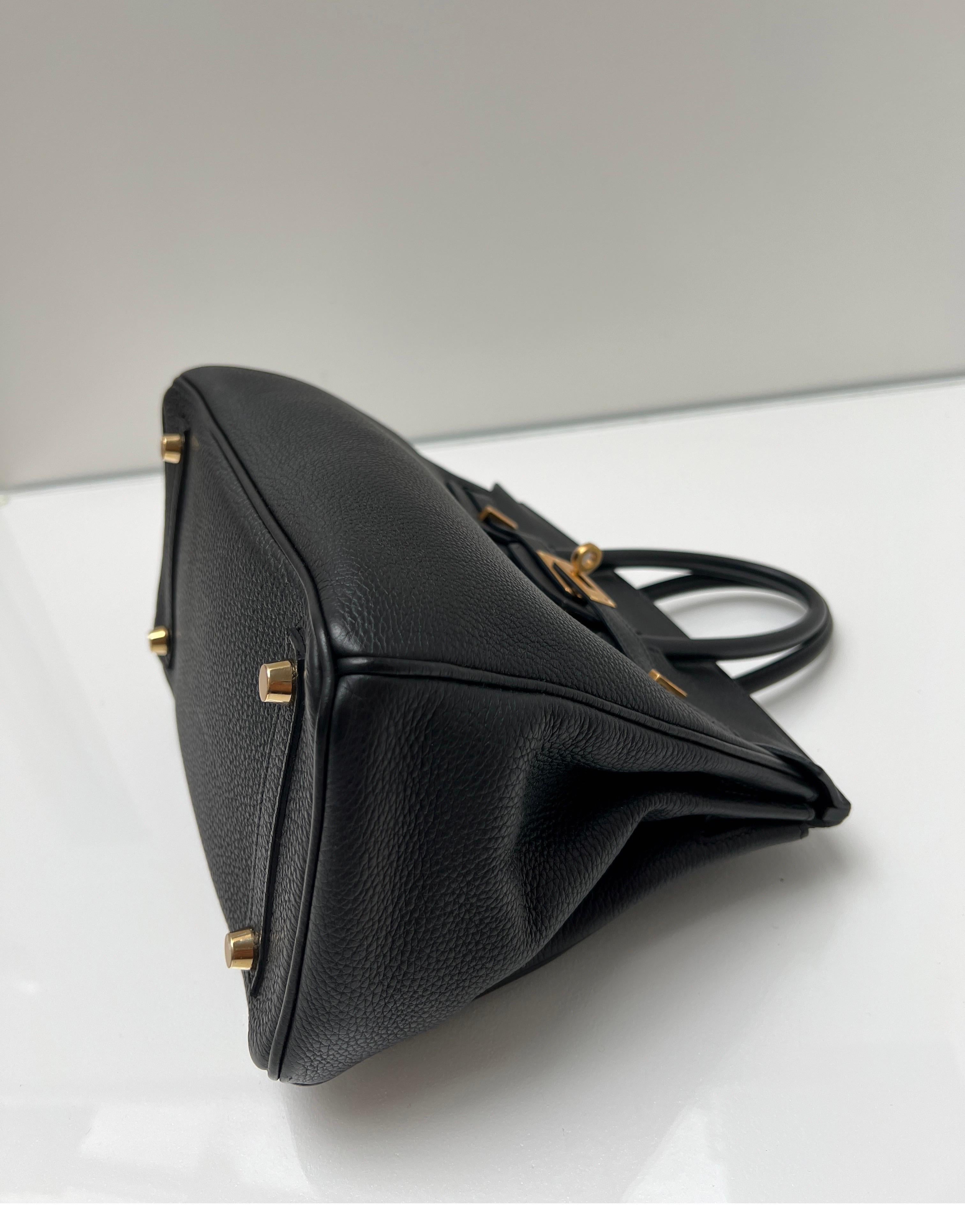 Hermes Black Birkin 35 Bag 5