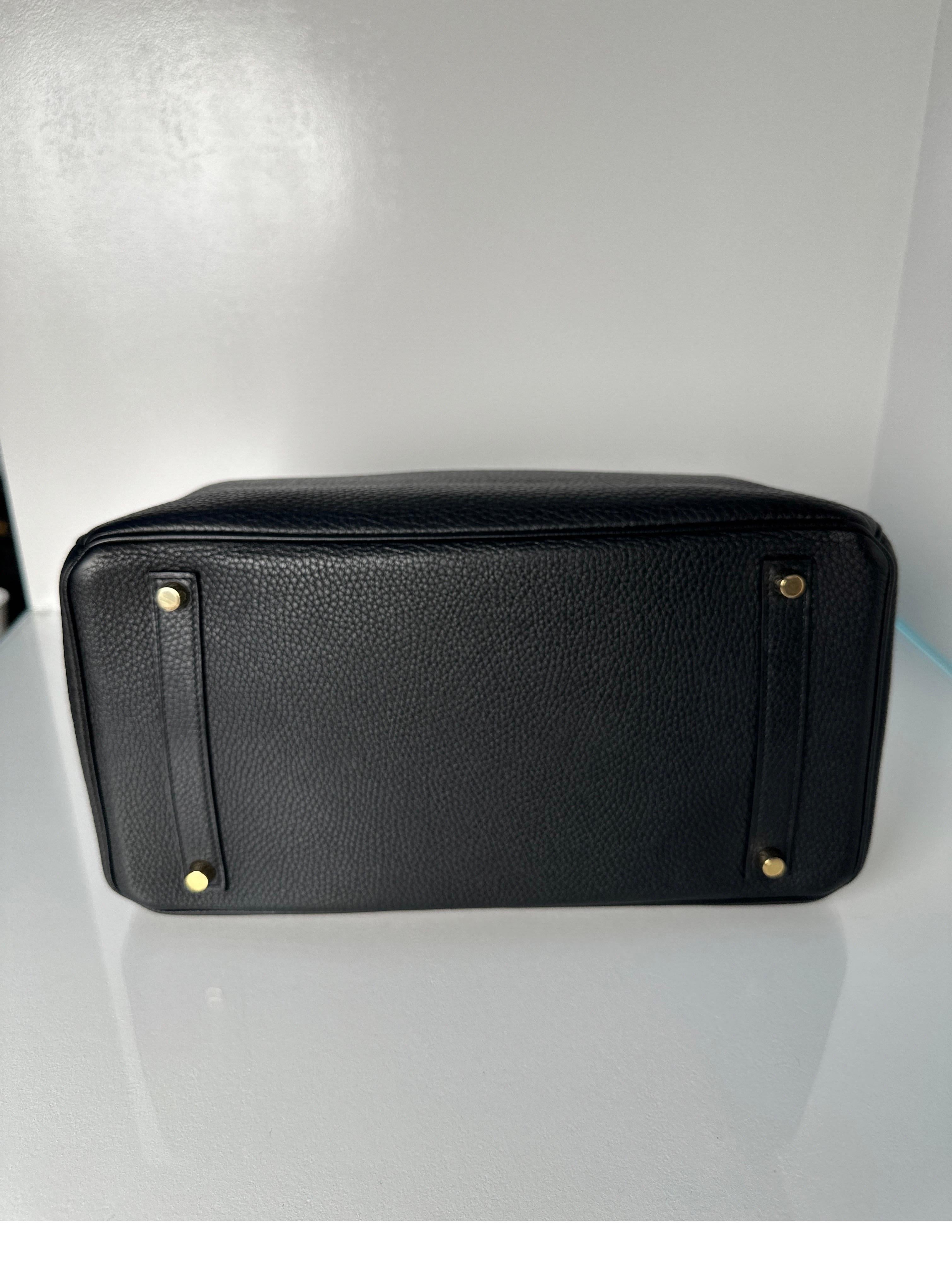 Hermes Black Birkin 35 Bag 5