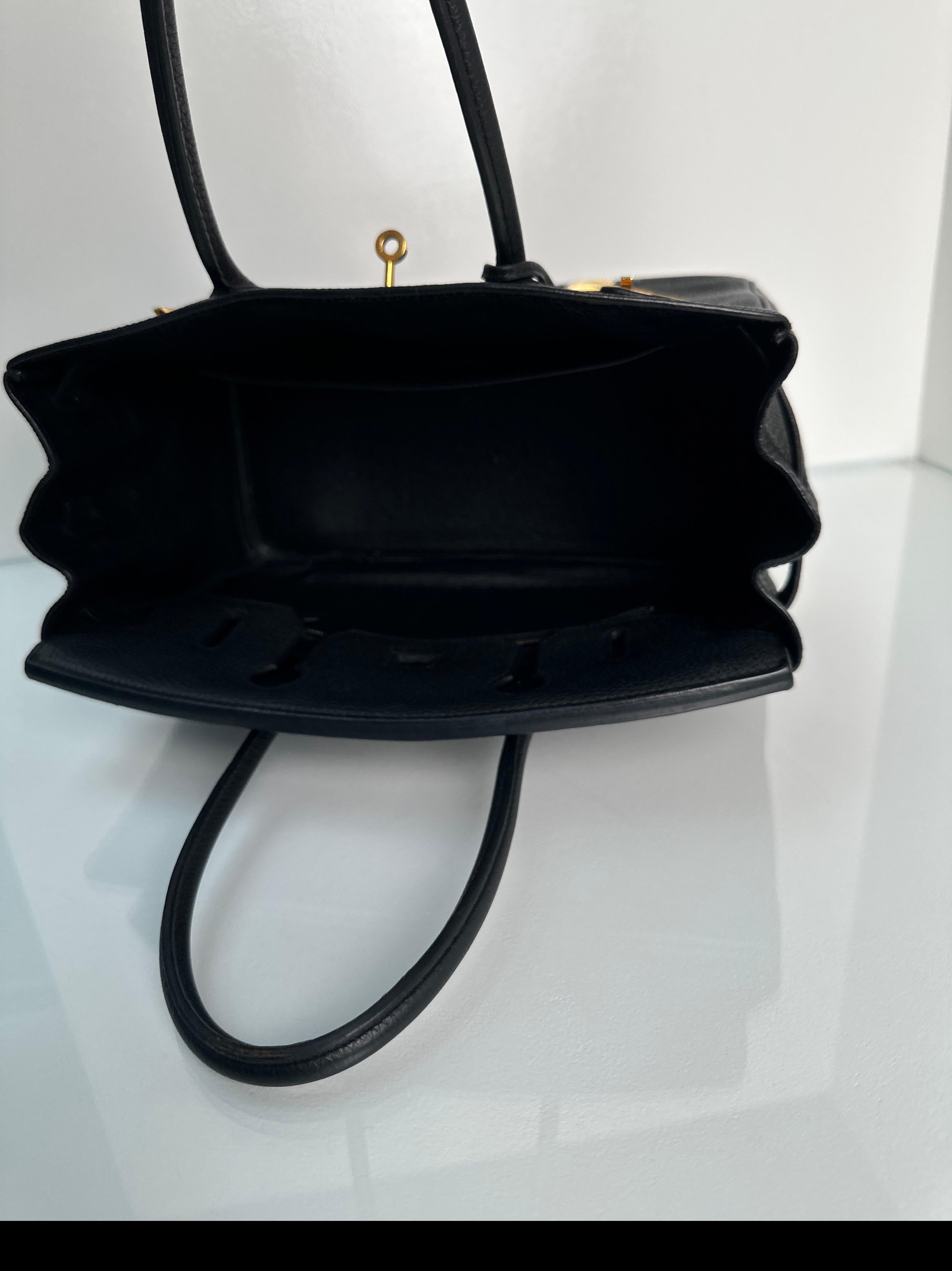 Hermes Black Birkin 35 Bag 5