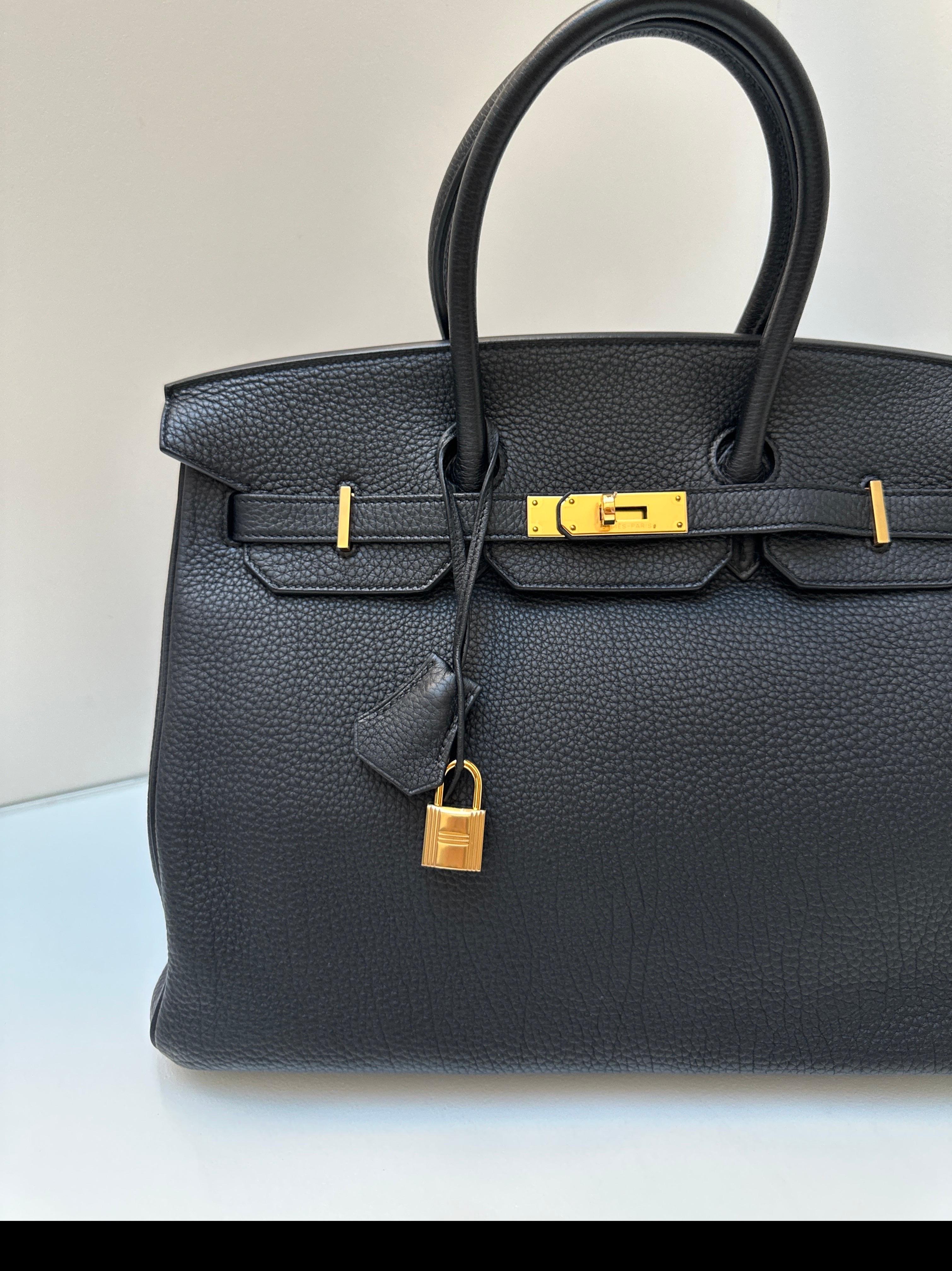 Hermès - Sac Birkin 35 noir en vente 4