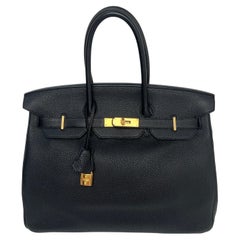 Hermès - Sac Birkin 35 noir