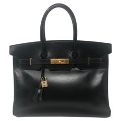 Hermès Black Birkin 35cm of Togo Leather with Gold Hardware