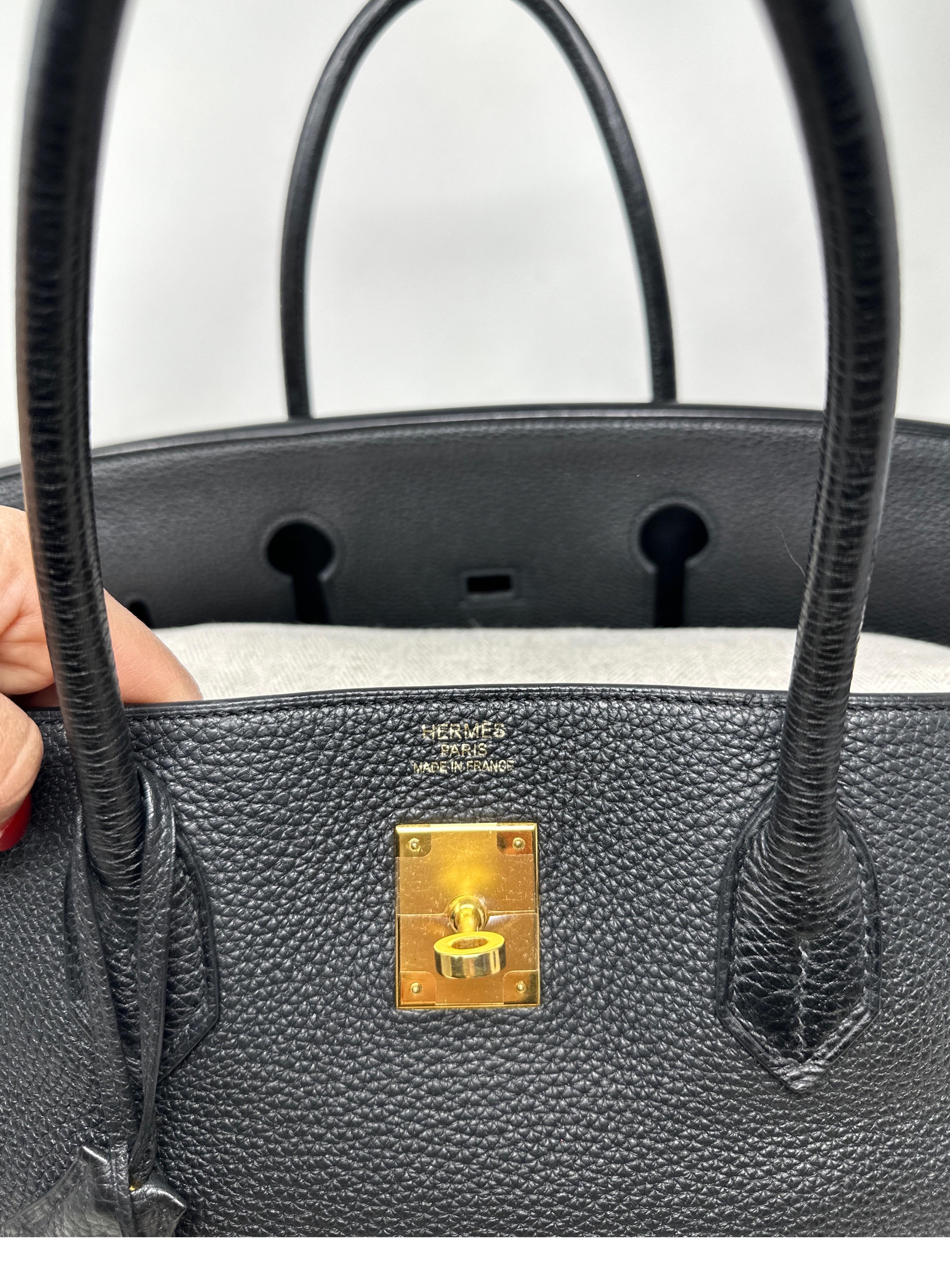 Hermes Black Birkin 40 Bag 7