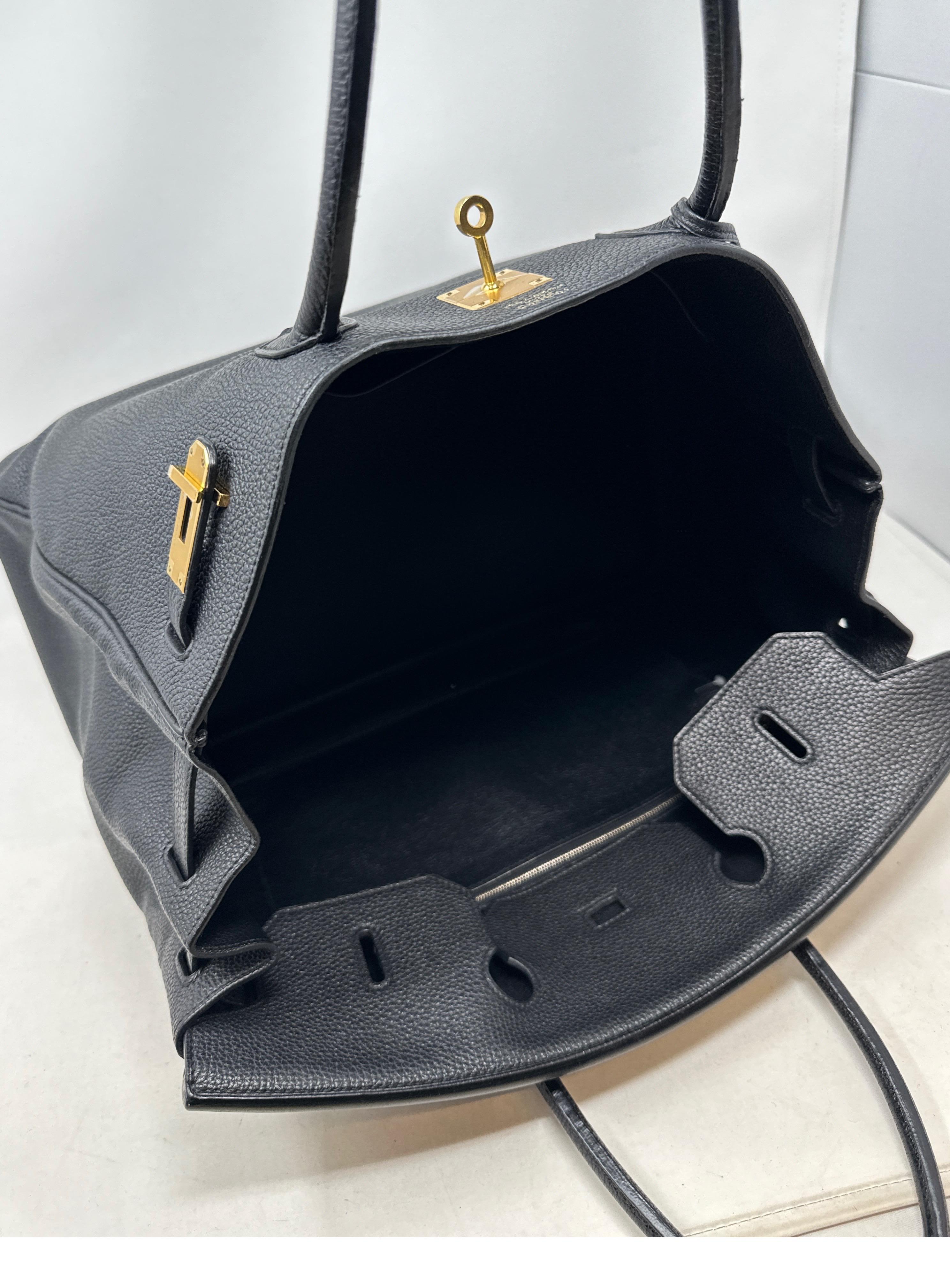 Hermes Black Birkin 40 Bag 10