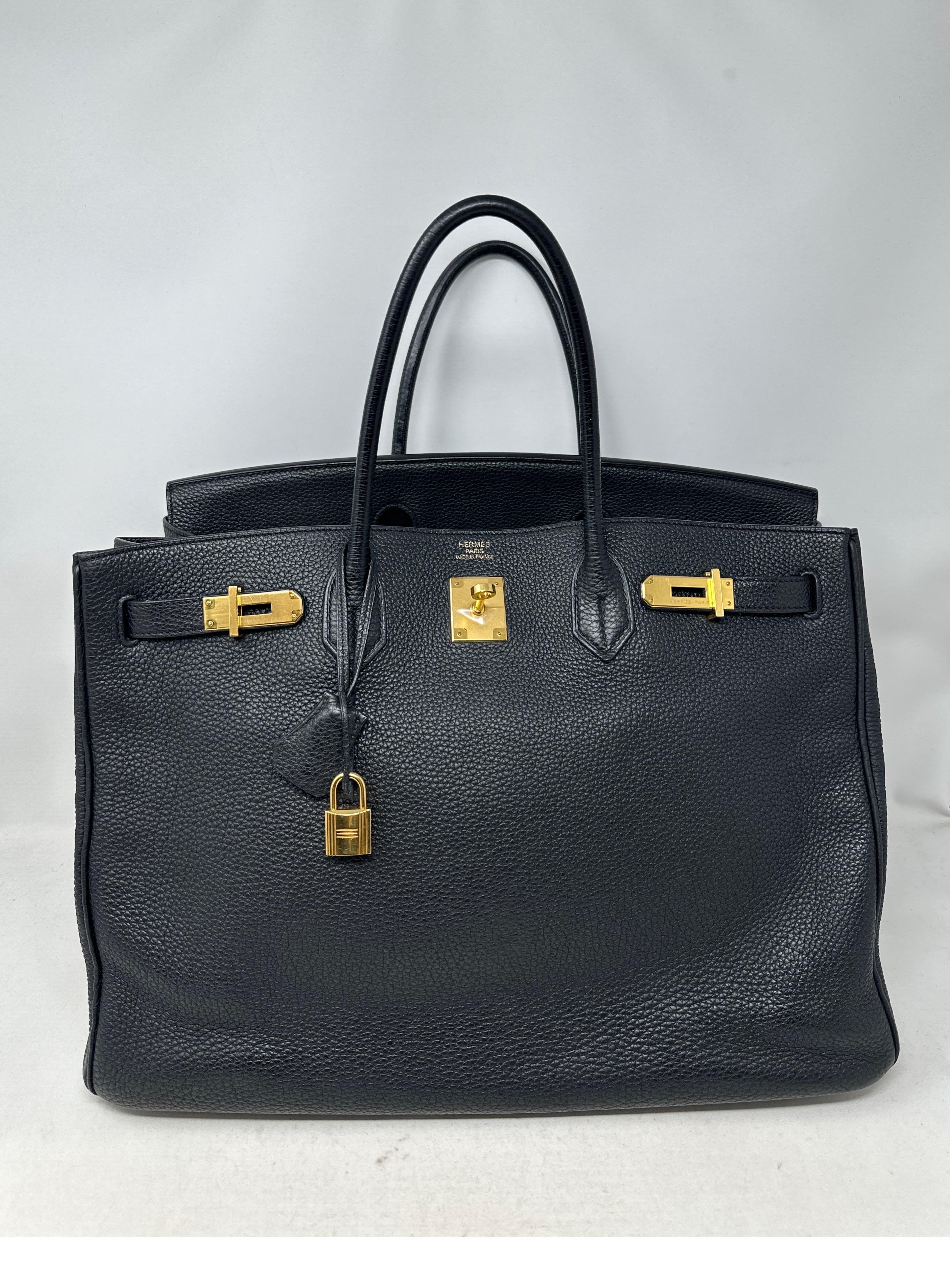 Hermes Black Birkin 40 Bag 11