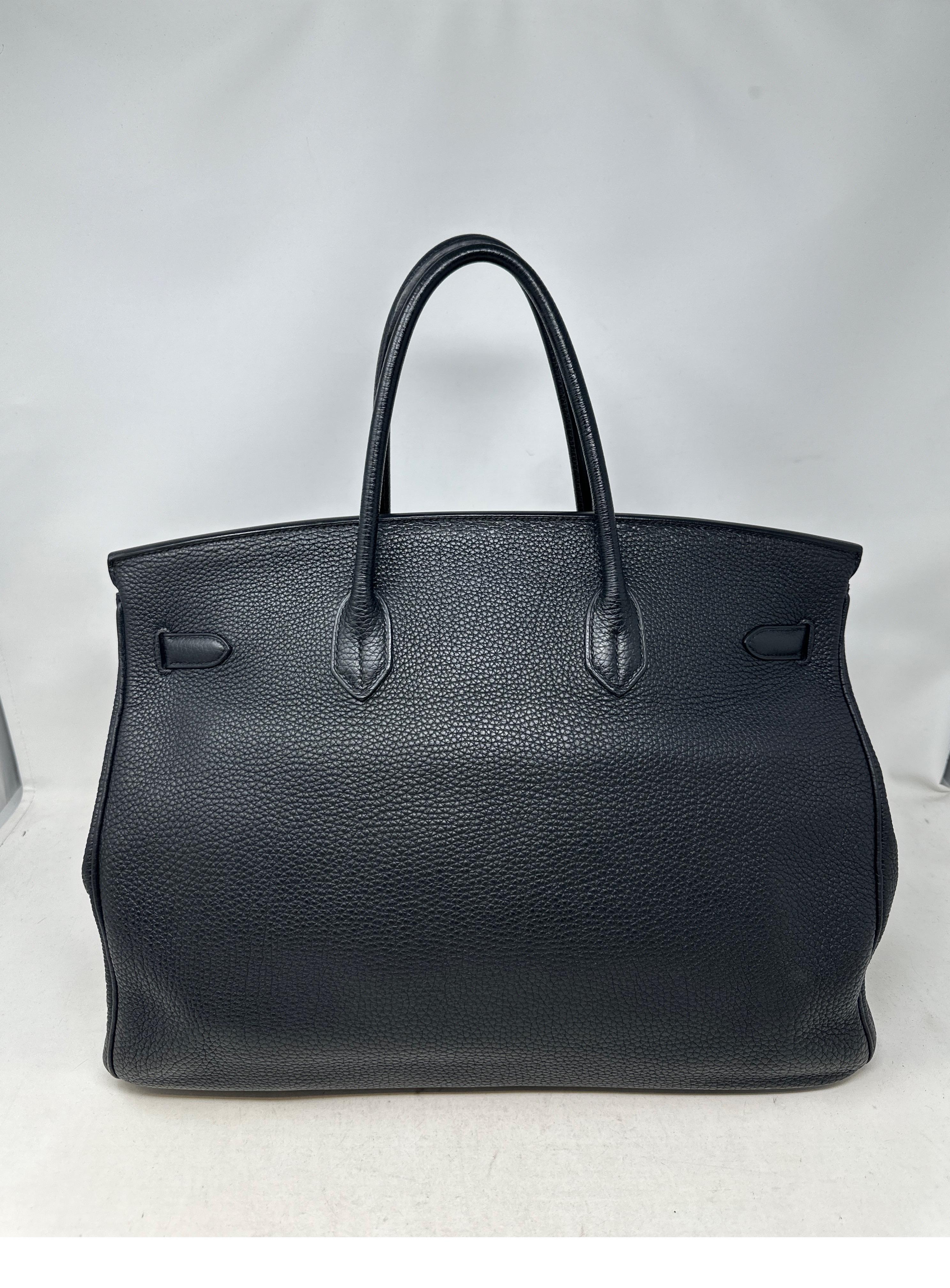 Hermes Black Birkin 40 Bag 1