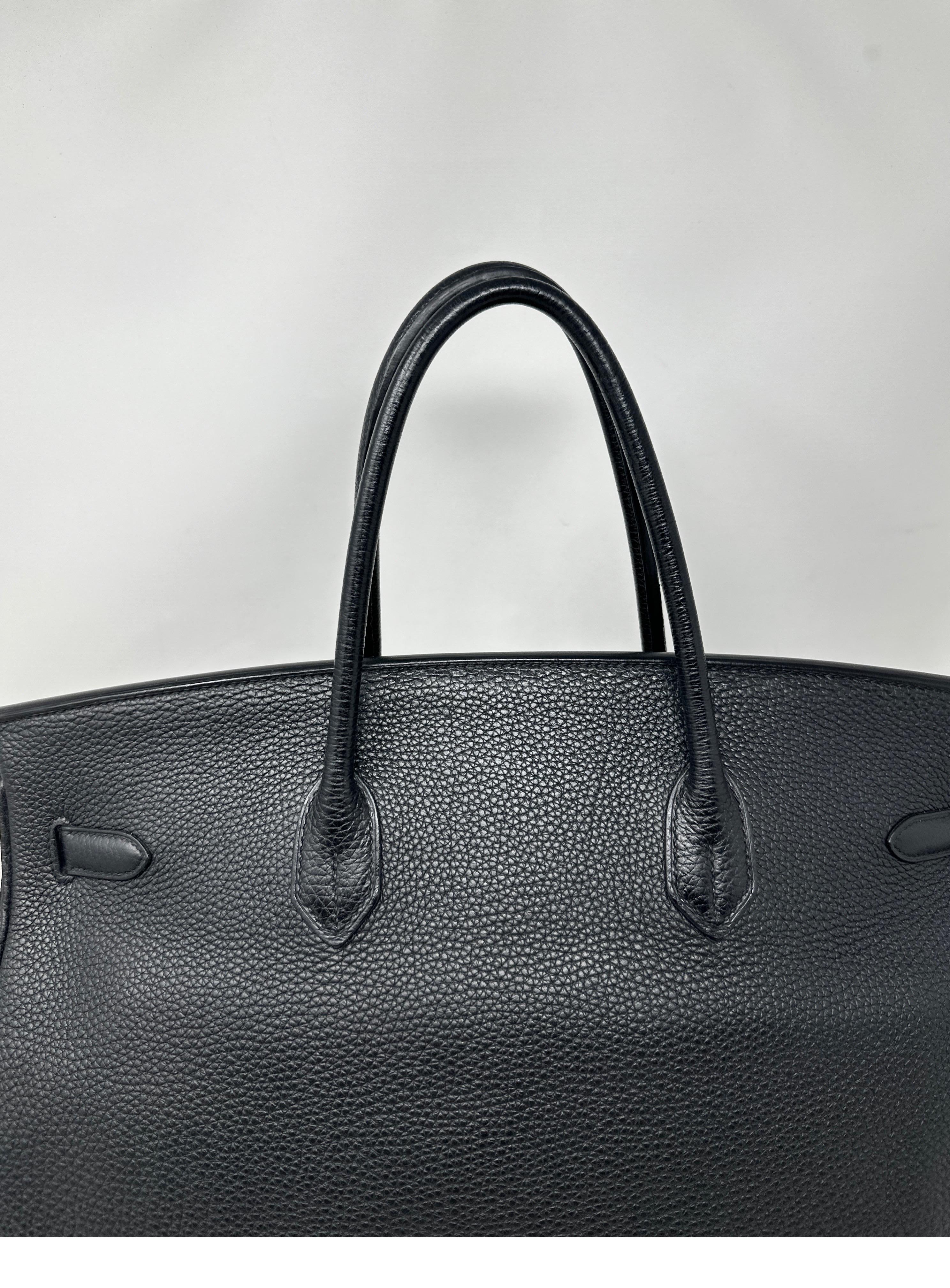 Hermes Black Birkin 40 Bag 2