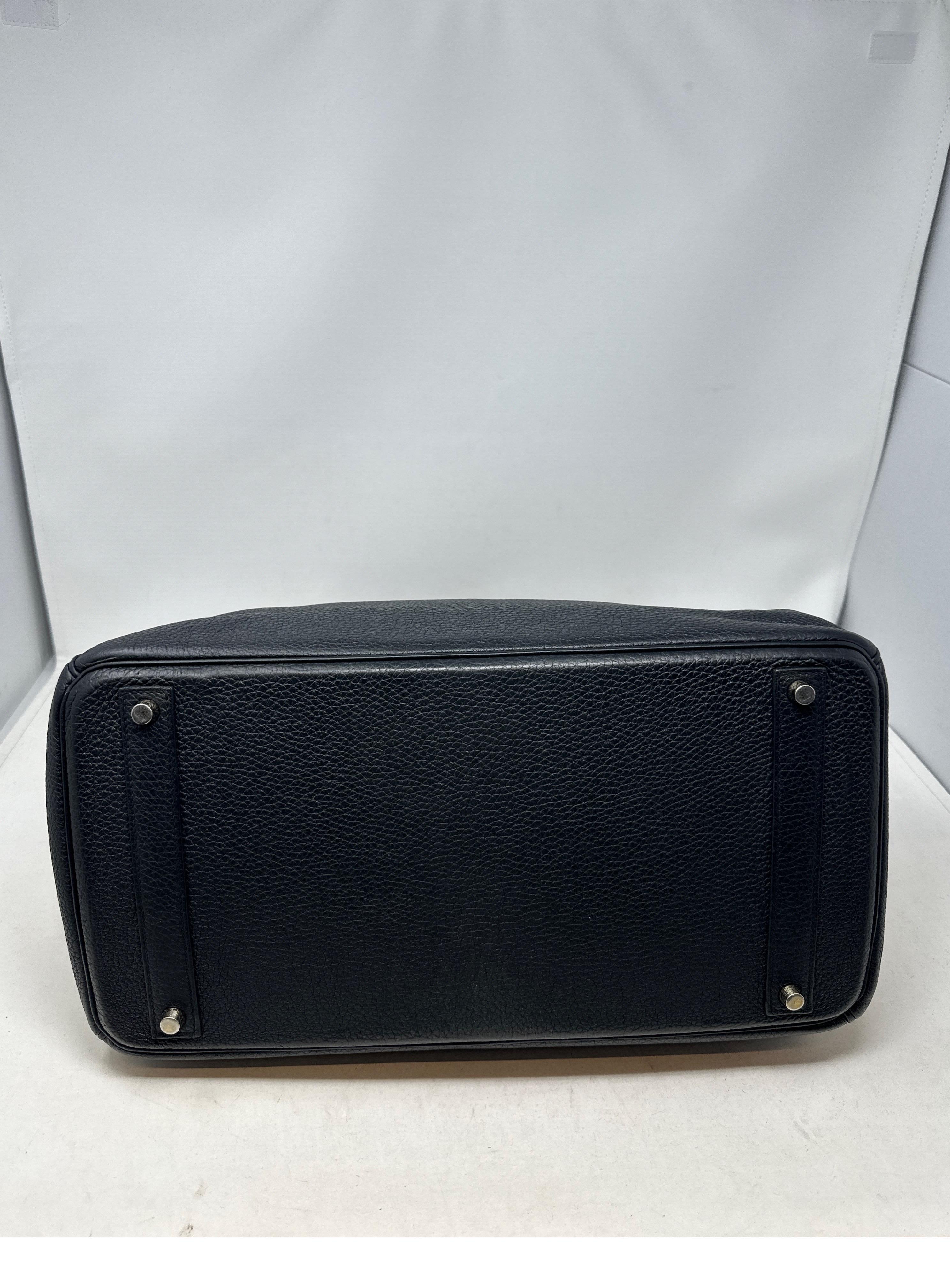 Hermes Black Birkin 40 Bag 3