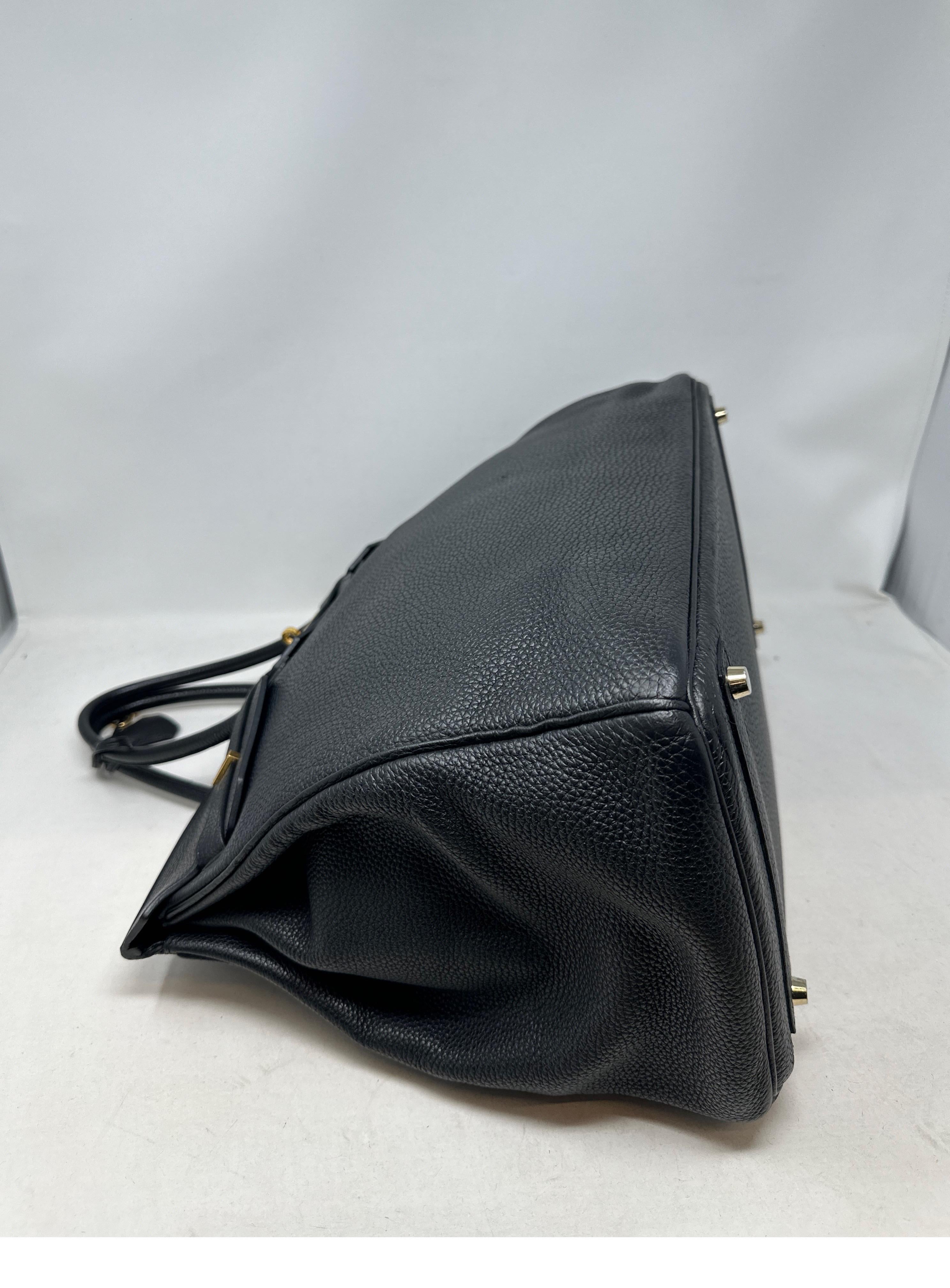 Hermes Black Birkin 40 Bag 4