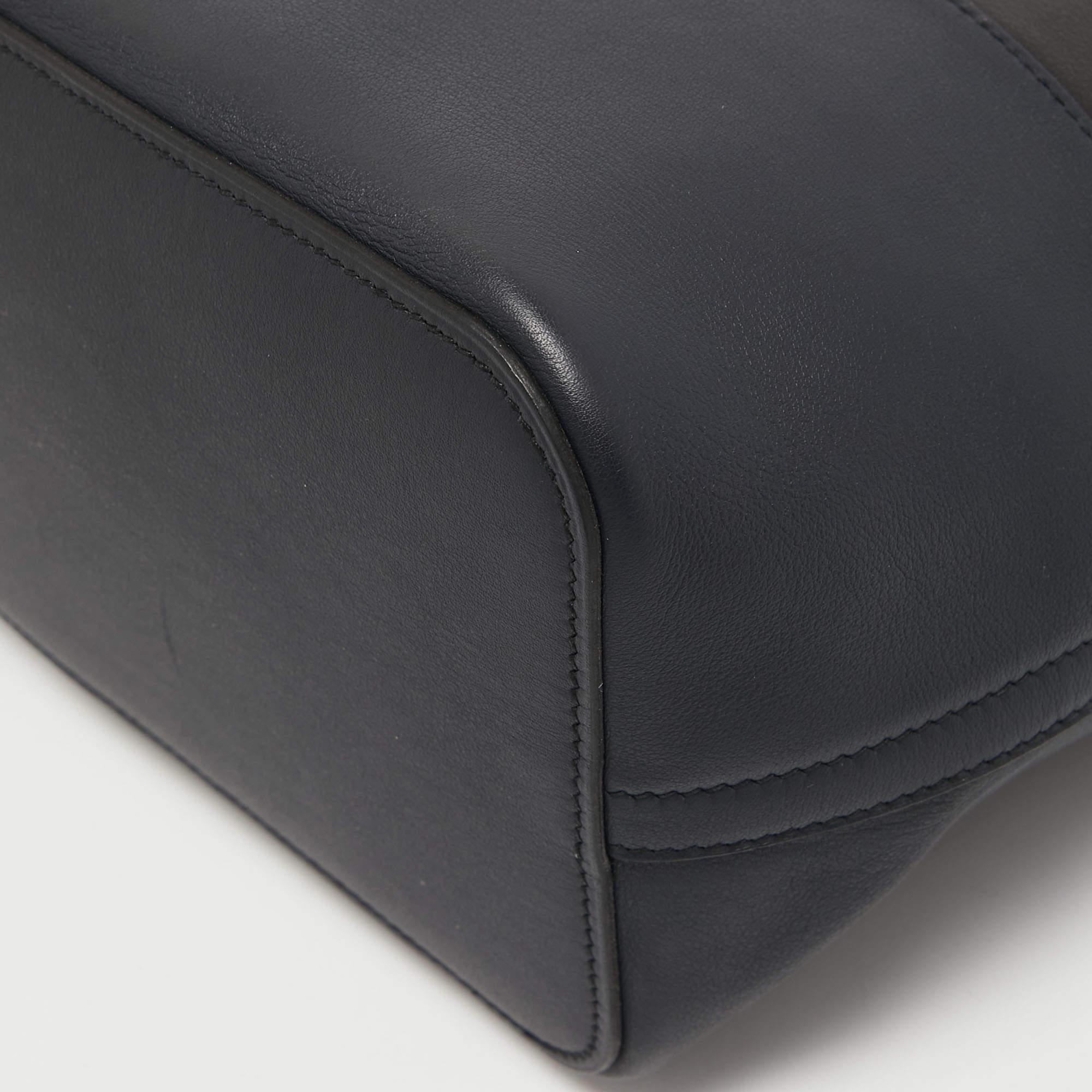 Hermes Black/Bleu Nuit/Rouge Evercolor and Swift Leather Transat Sailor Bag 4