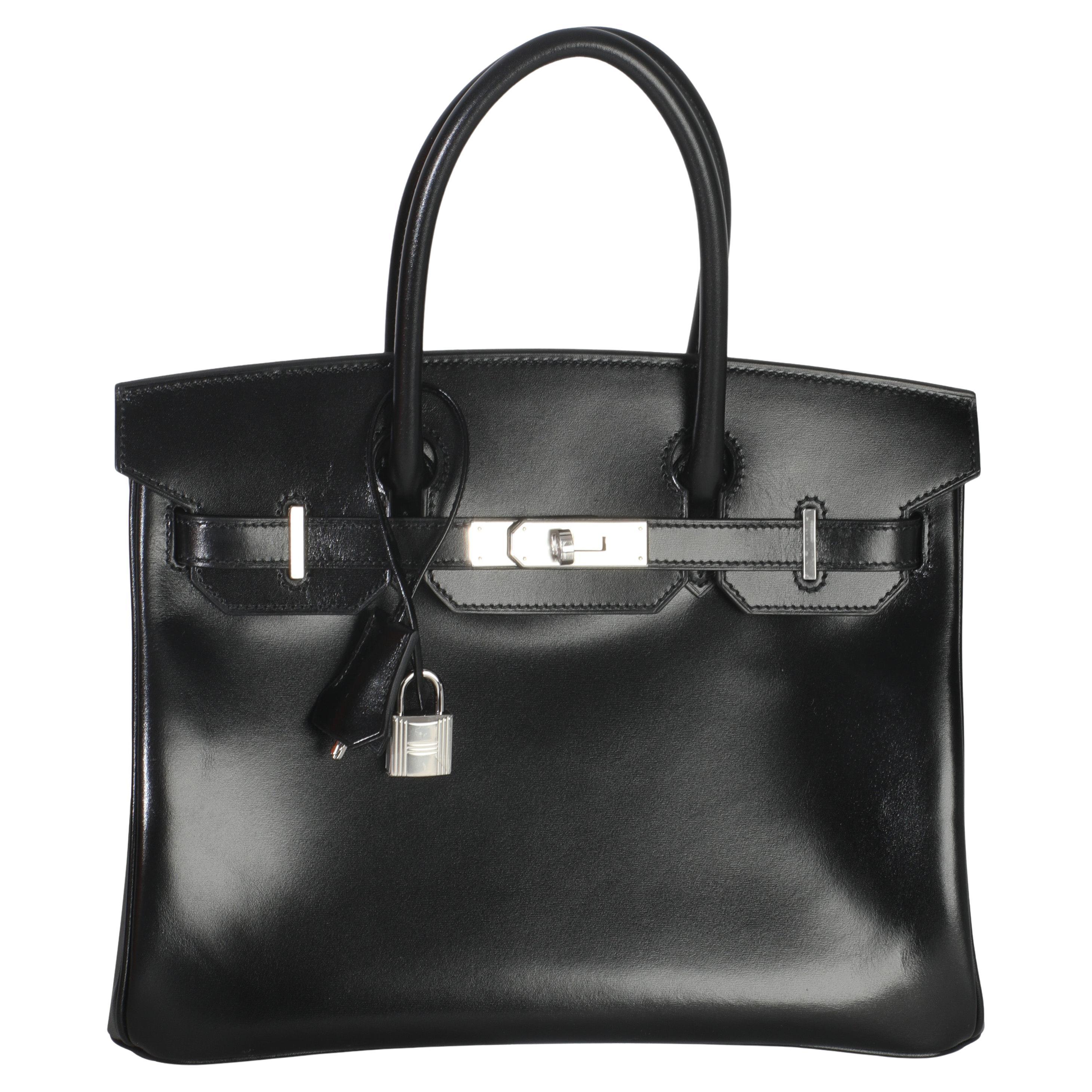 Hermès Black Box Birkin 30 PHW en vente