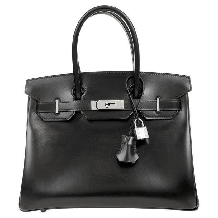 Hermès Black Box Calf 30 cm Birkin with Palladium For Sale at 1stDibs ...